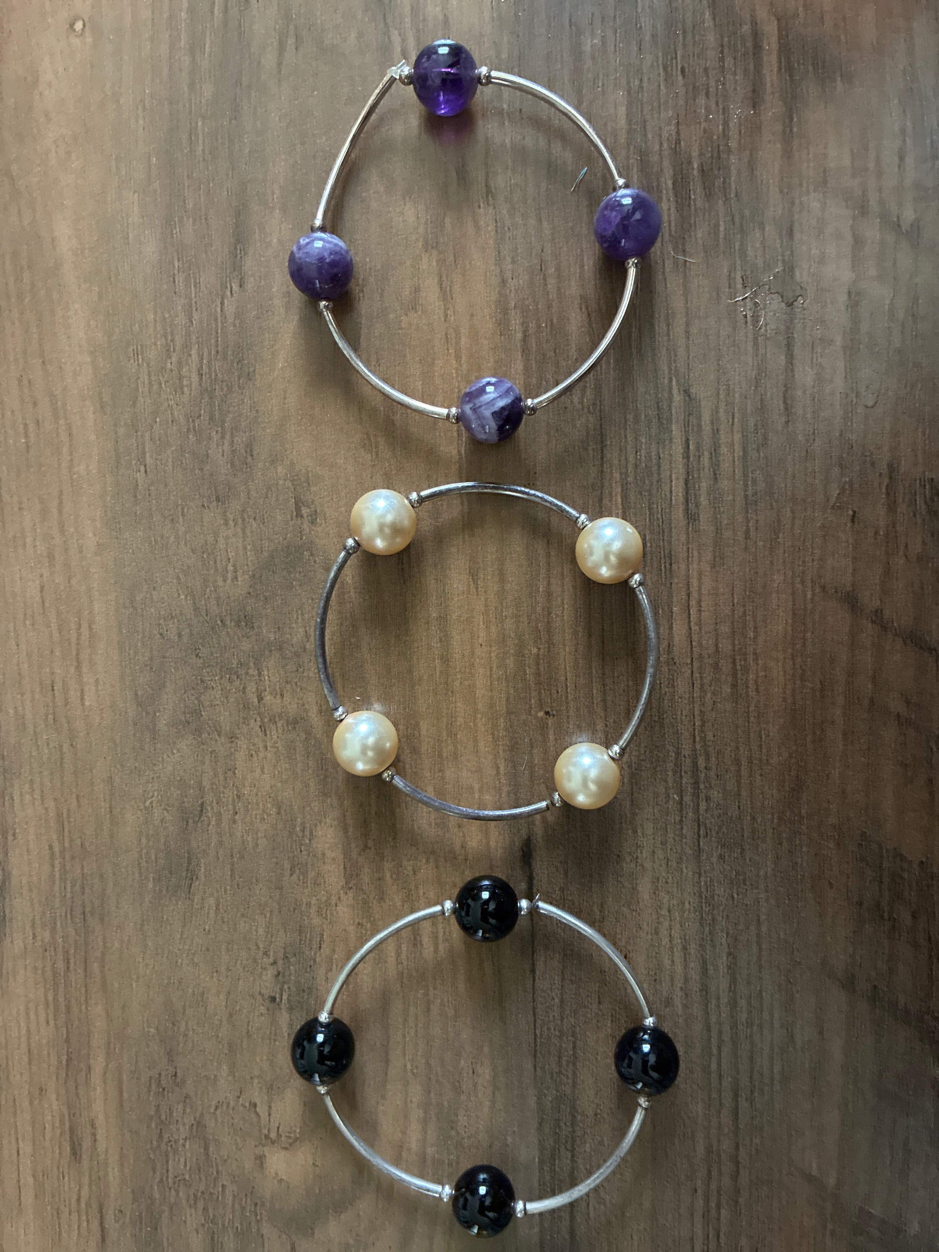 Gemstone bracelets