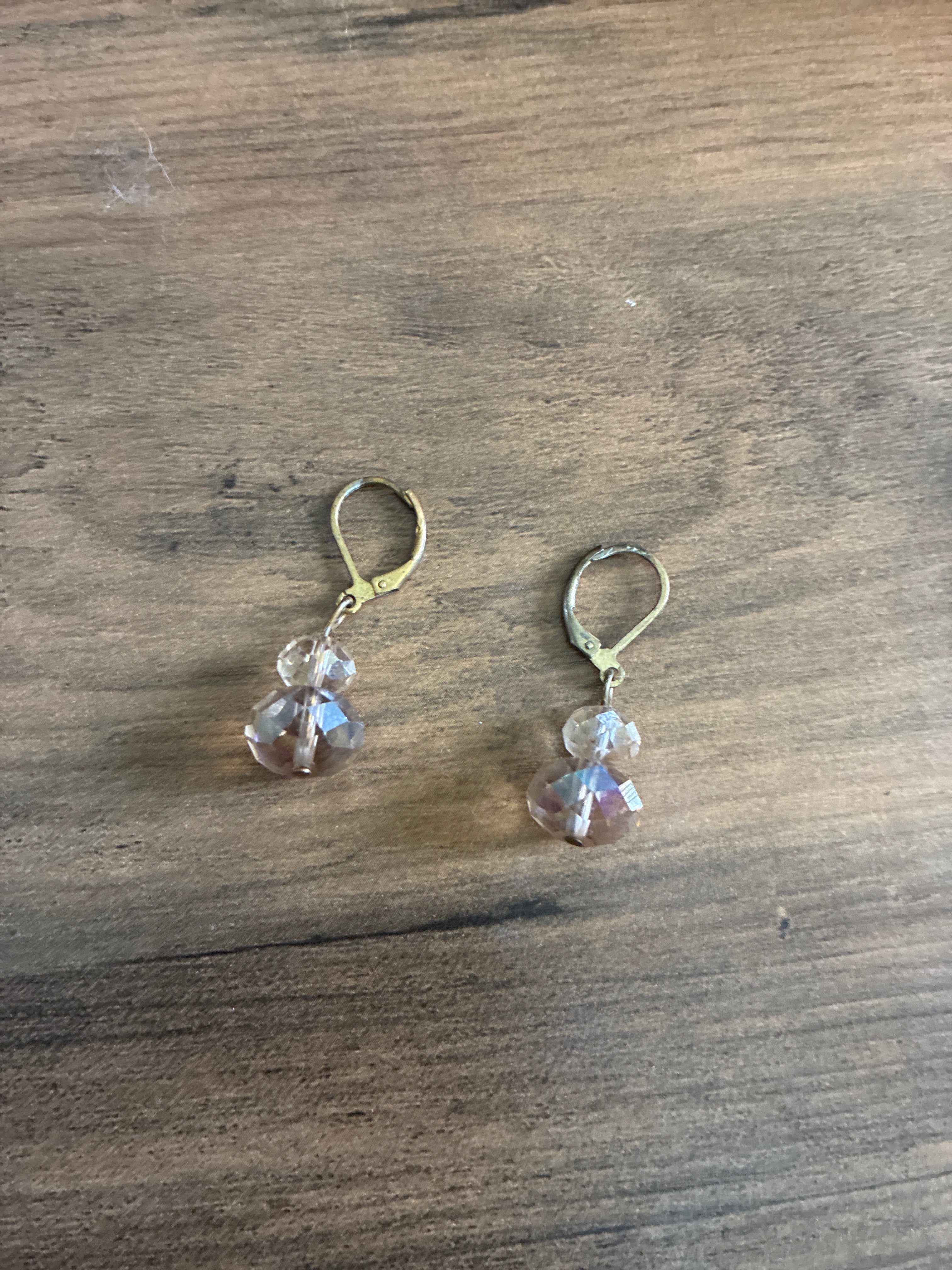 Pink Crystal Earrings