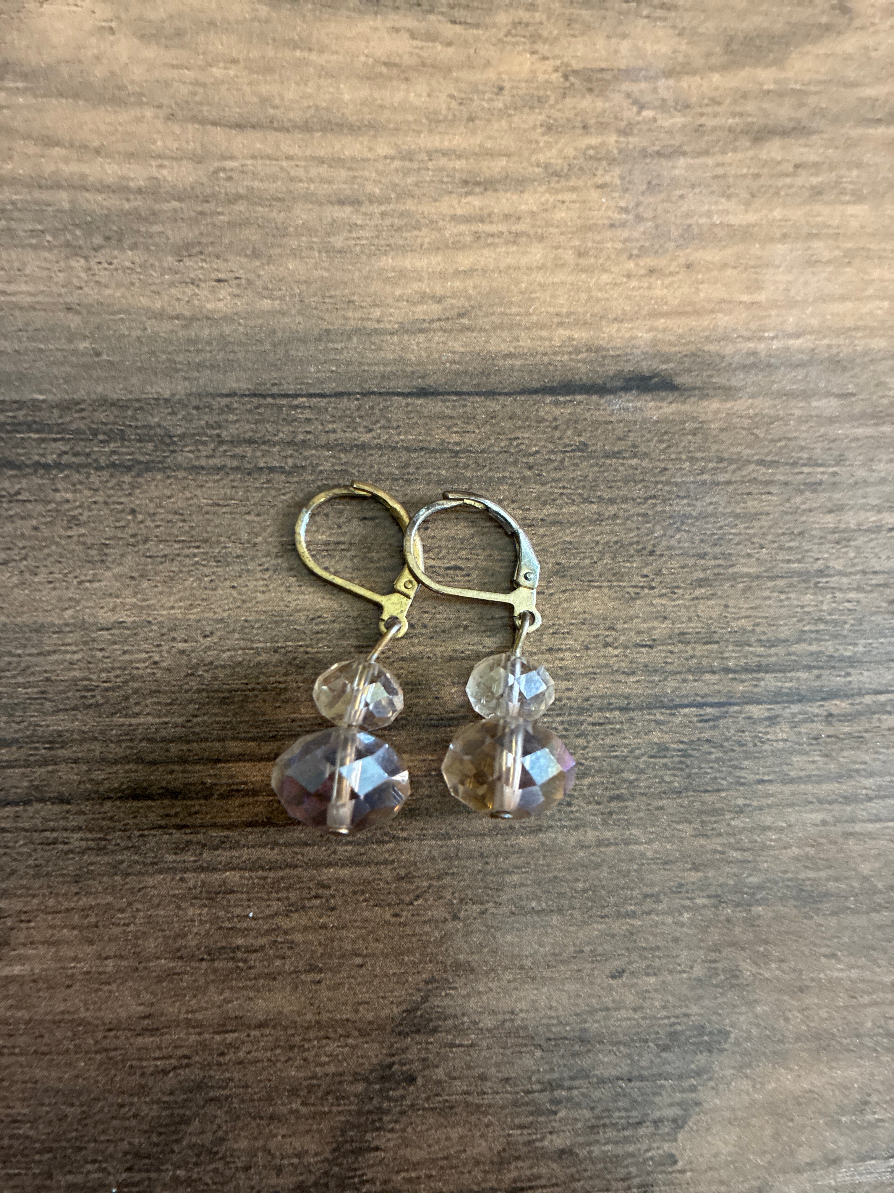 Pink Crystal Earrings