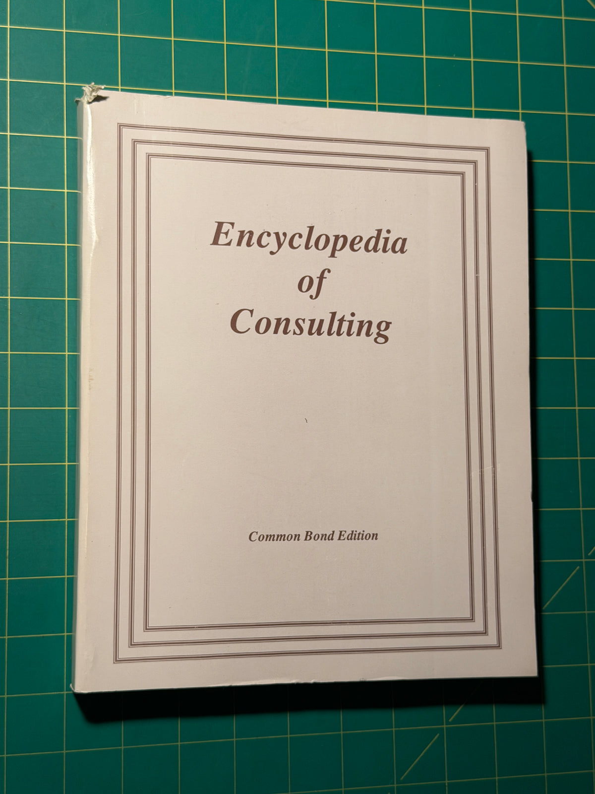 Encyclopedia of Consulting - Paperback, Used Acceptable
