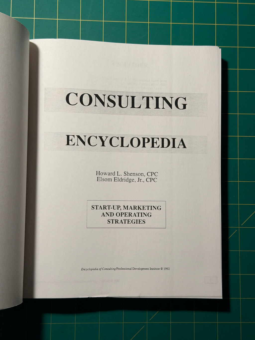 Encyclopedia of Consulting - Paperback, Used Acceptable