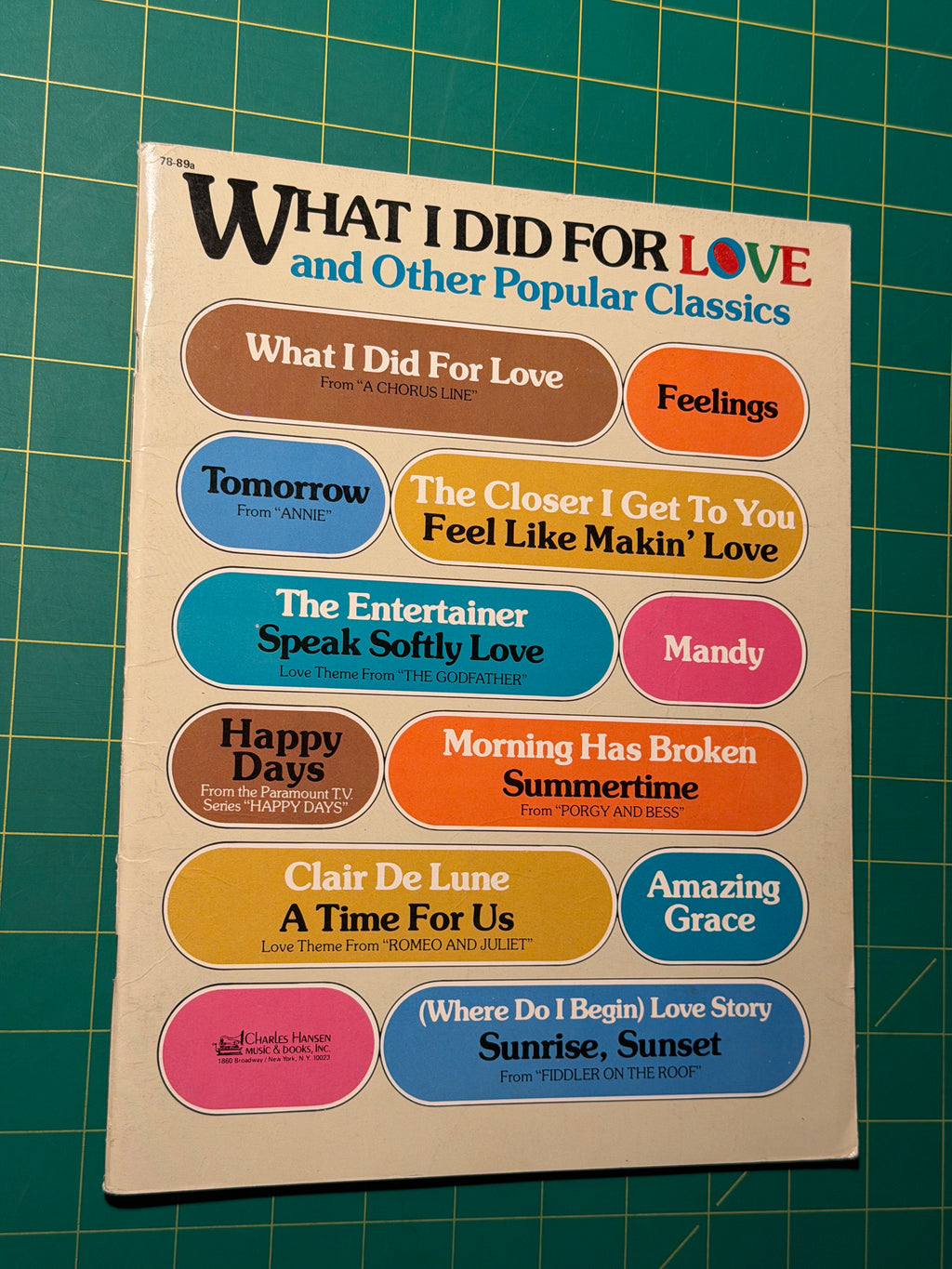 What I Did For Love and Other Popular Classics - Sheet Music, Used Good