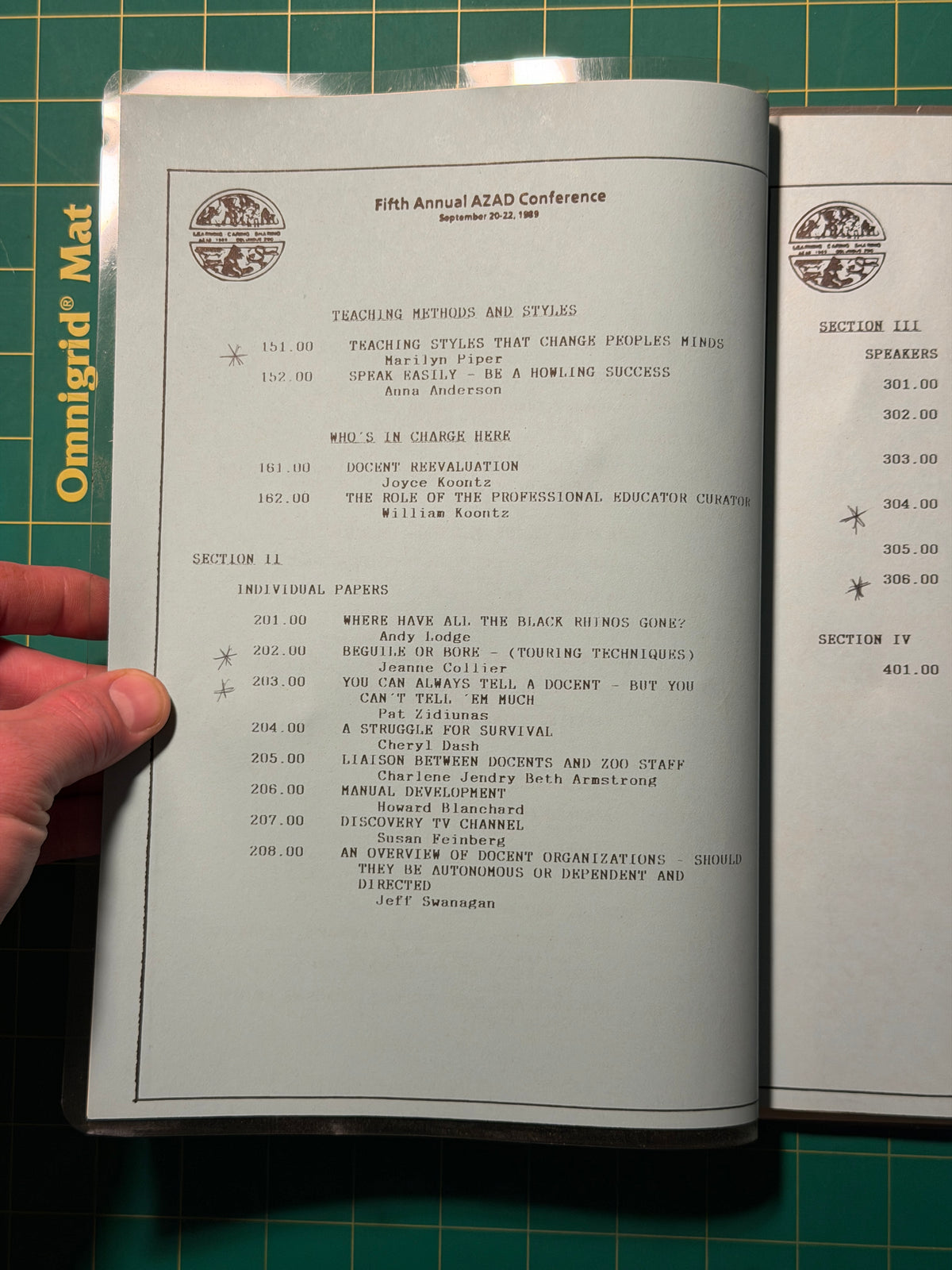 Fifth Annual AZAD Conference: Conference Proceedings - Pamphlet, Used Acceptable
