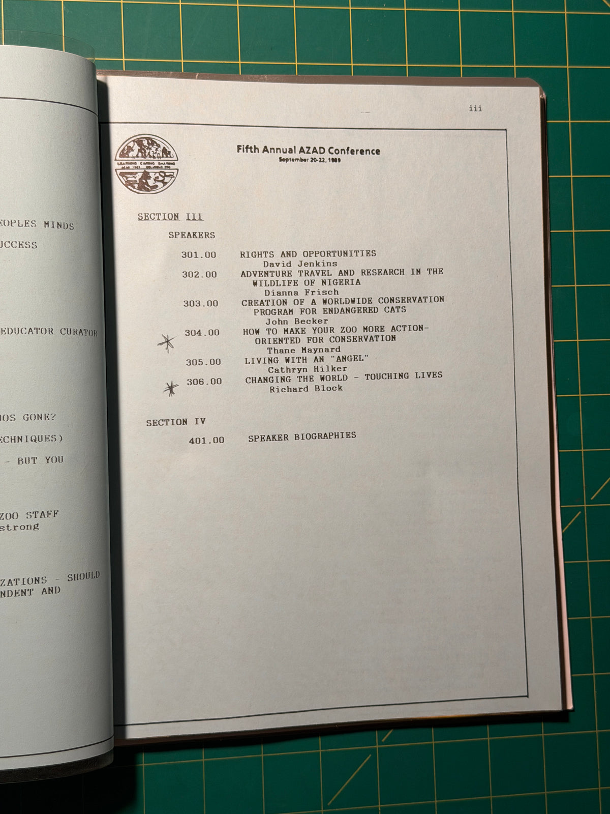 Fifth Annual AZAD Conference: Conference Proceedings - Pamphlet, Used Acceptable