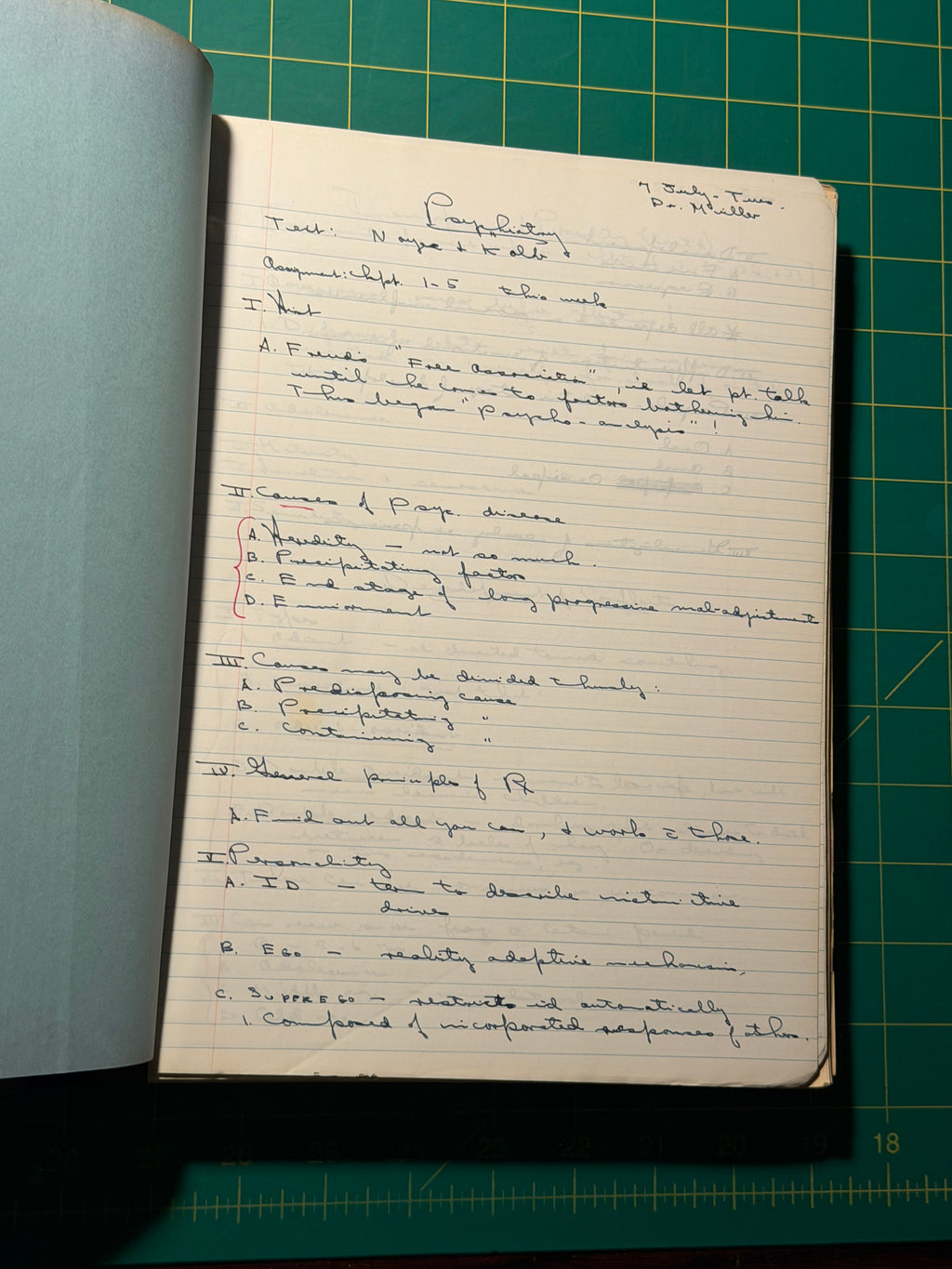 M-8 Psychiatry Medicine: Medicine Clinic - Manuscript, Used Acceptable