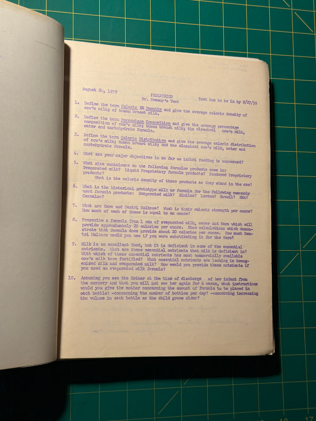 M-8 Pediatrics Surgery Dermatology - Manuscript, Used Acceptable