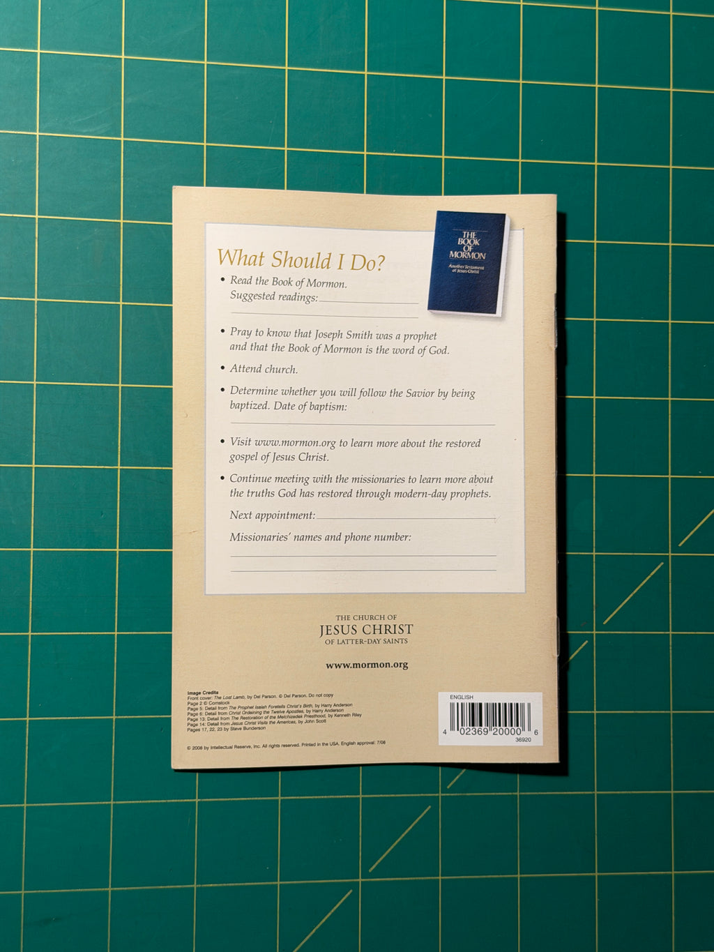 The Restoration of The Gospel of Jesus Christ - Pamphlet, Used Good