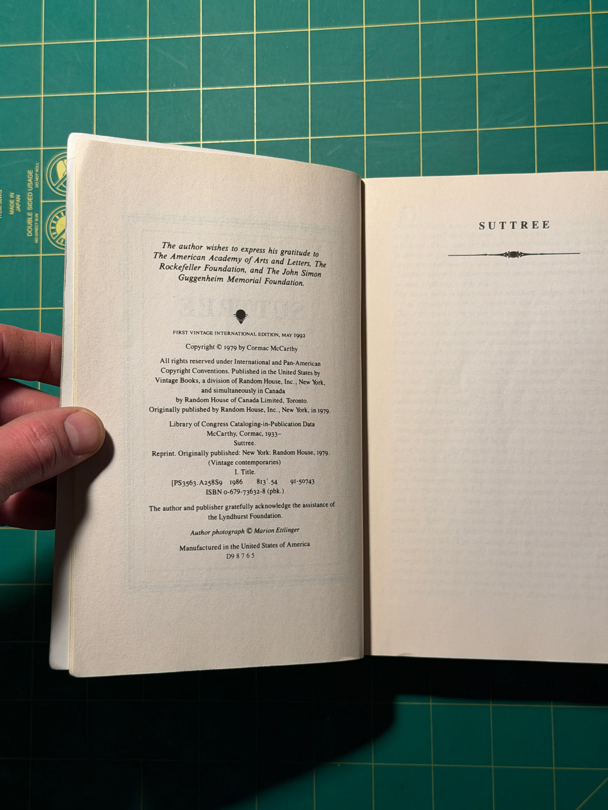 Suttree - Paperback, Used Good