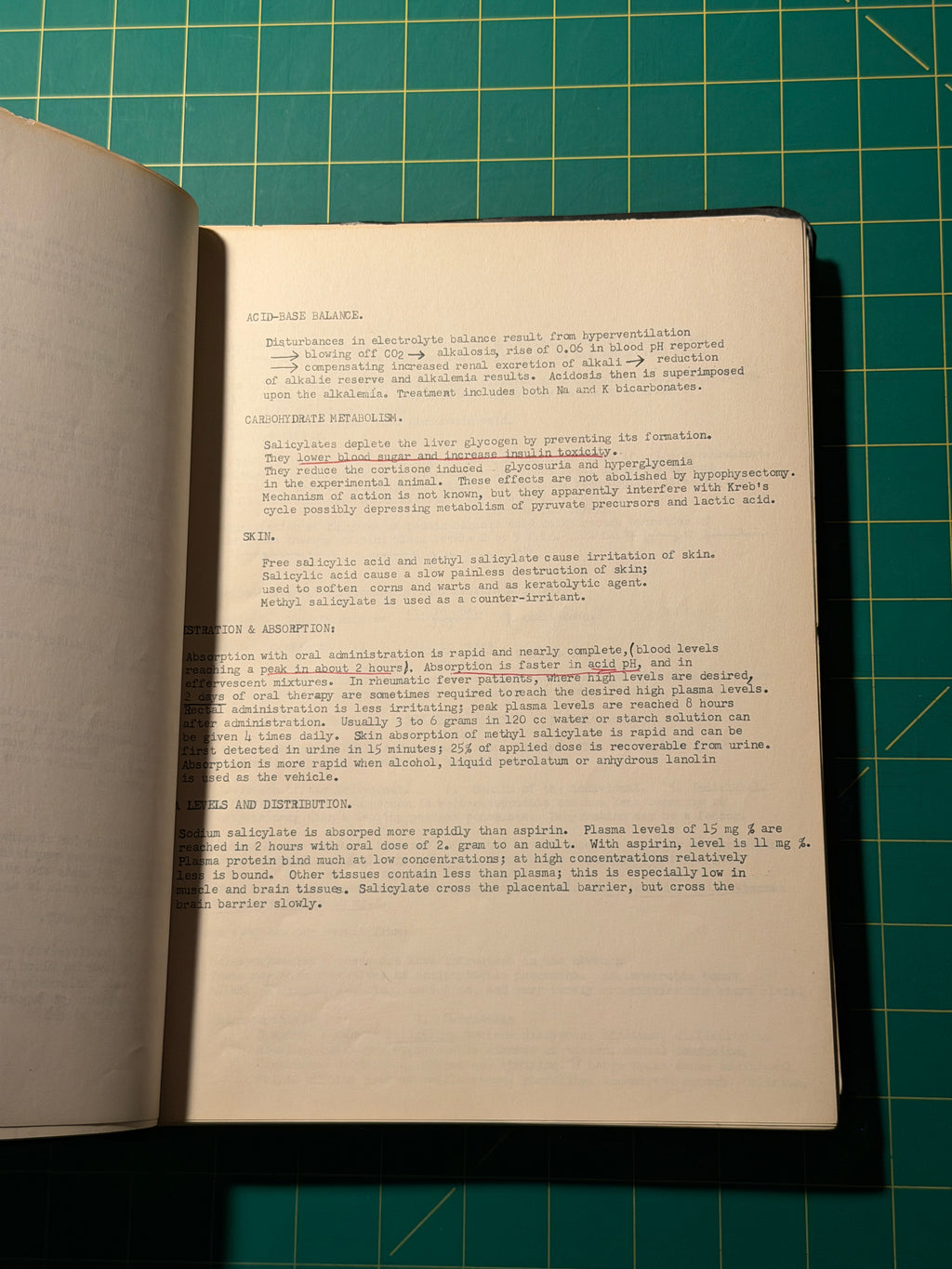 Pharmacology I - Manuscript, Used Acceptable