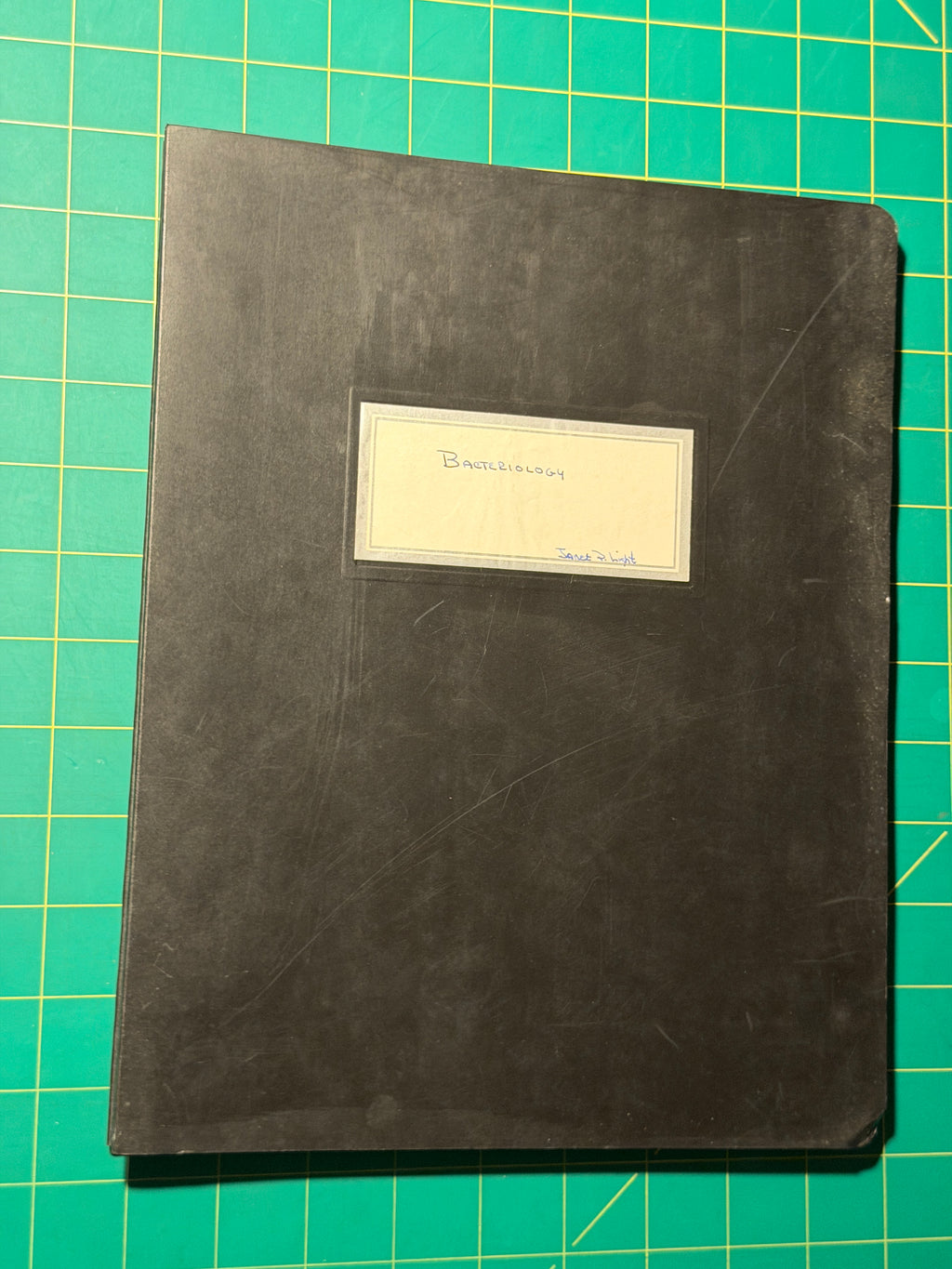 Bacteriology - Manuscript, Used Acceptable