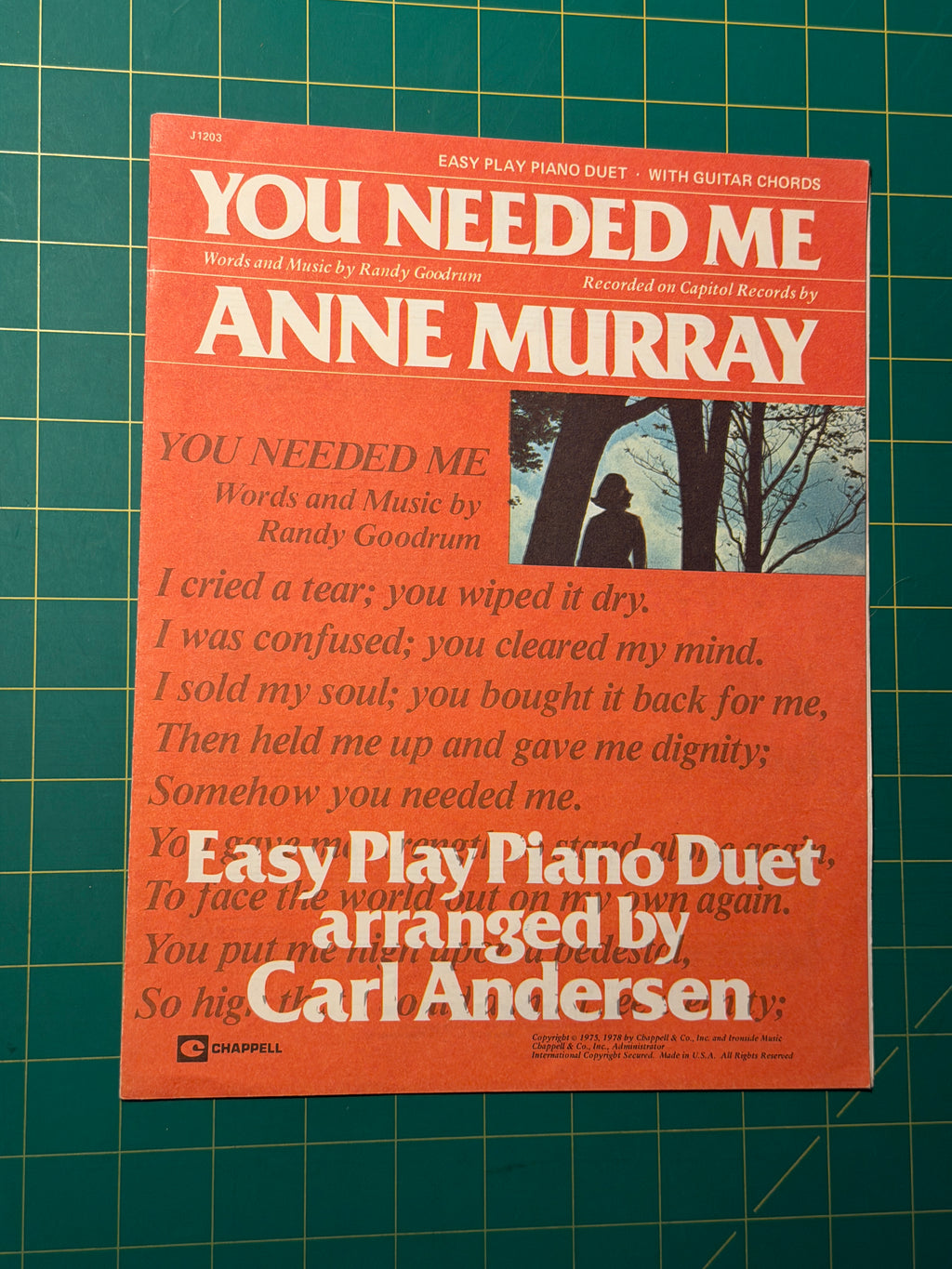 You Needed Me - Sheet Music, Used Good