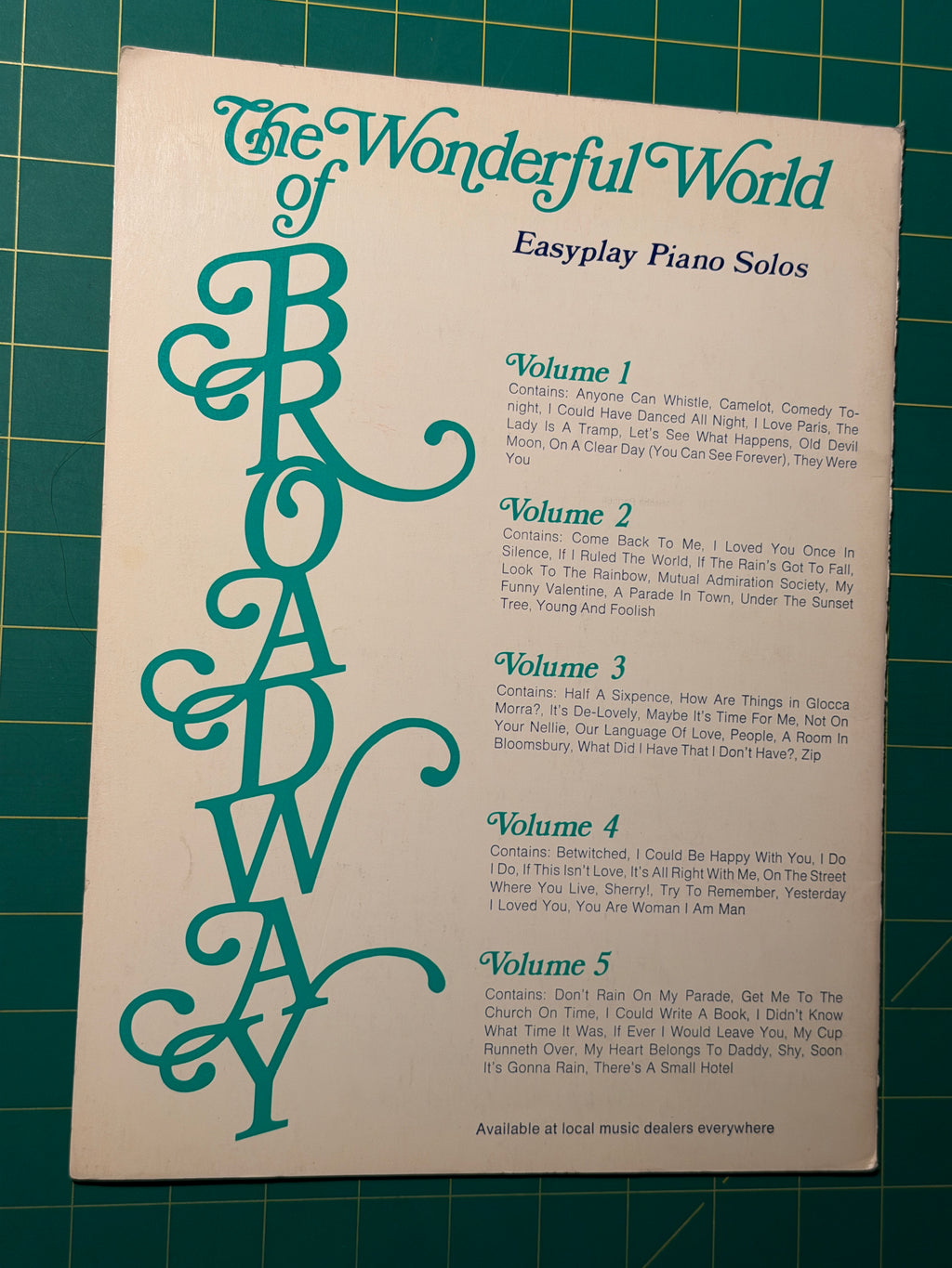 The Wonderful World of Broadway - Sheet Music, Used Acceptable