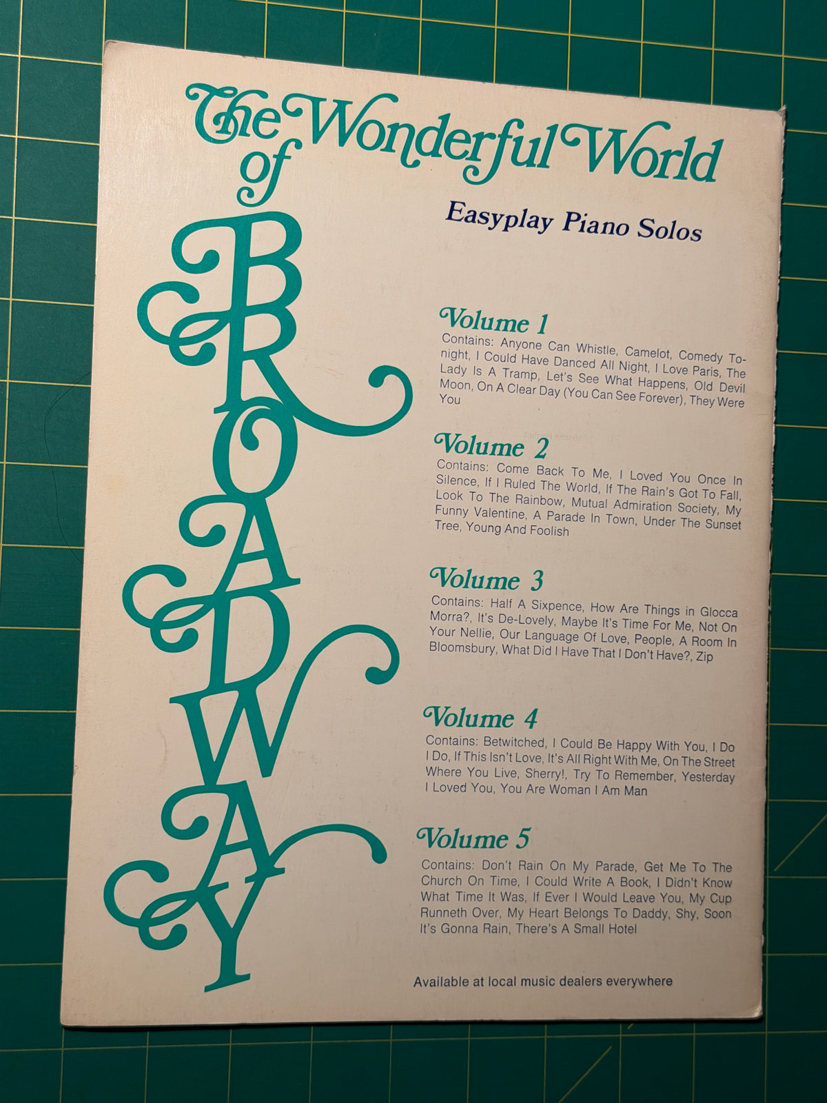 The Wonderful World of Broadway - Sheet Music, Used Acceptable