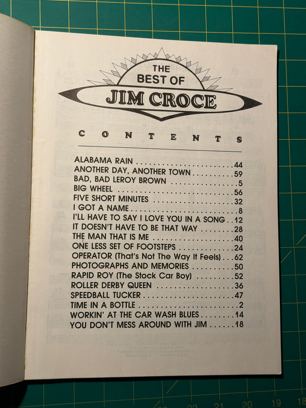 The Best of Jim Croce - Sheet Music, Used Good