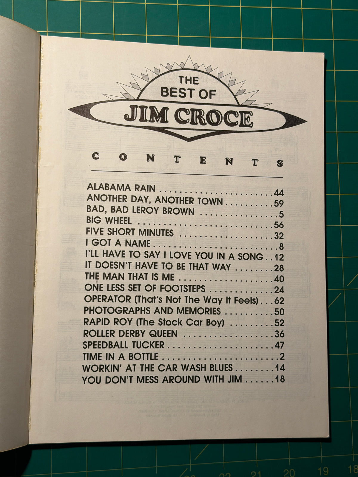 The Best of Jim Croce - Sheet Music, Used Good