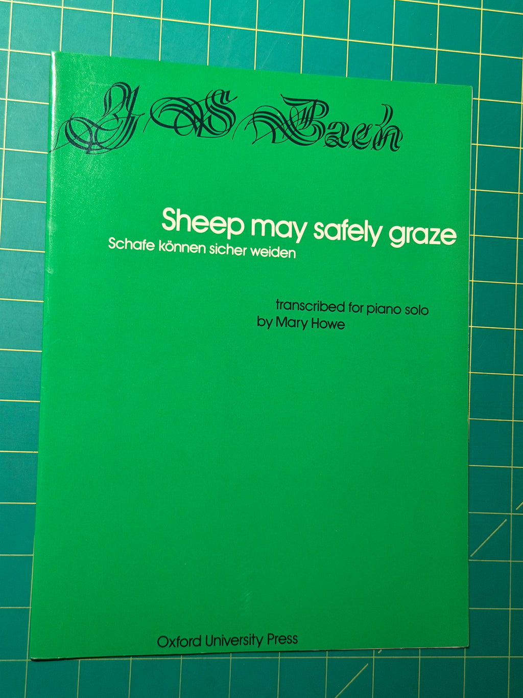 Bach: Sheep May Safely Graze - Sheet Music, Used Good