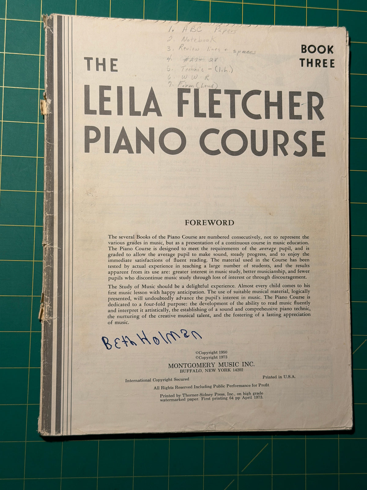 The Leila Fletcher Piano Course - Sheet Music, Used Good