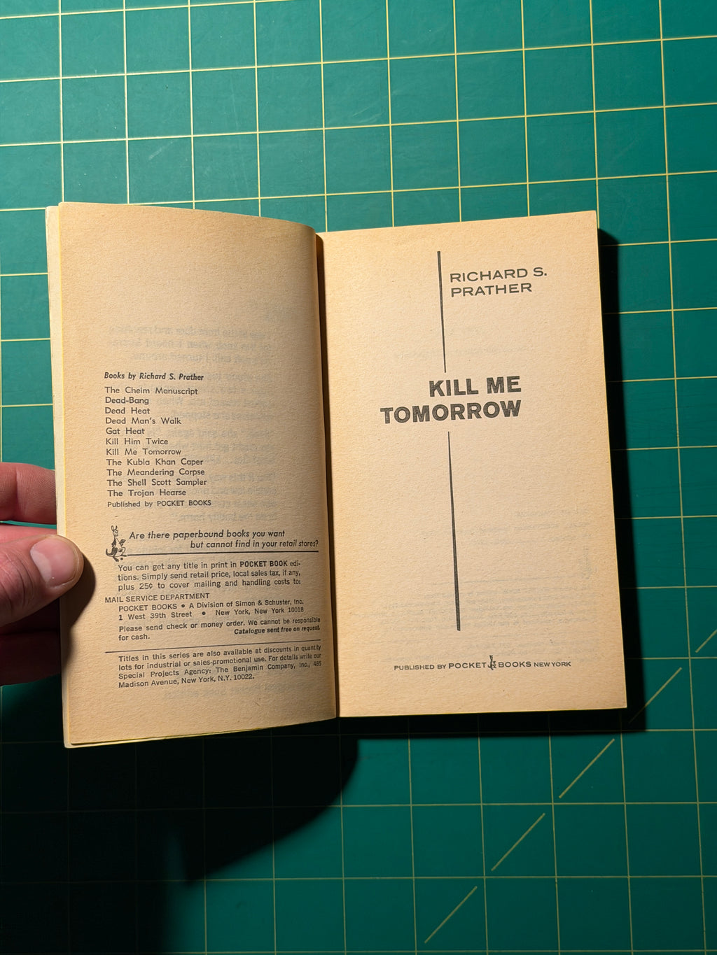 Kill Me Tomorrow - Paperback, Used Good