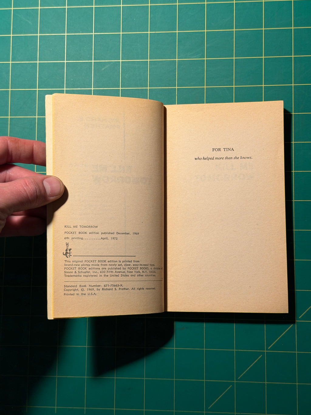 Kill Me Tomorrow - Paperback, Used Good