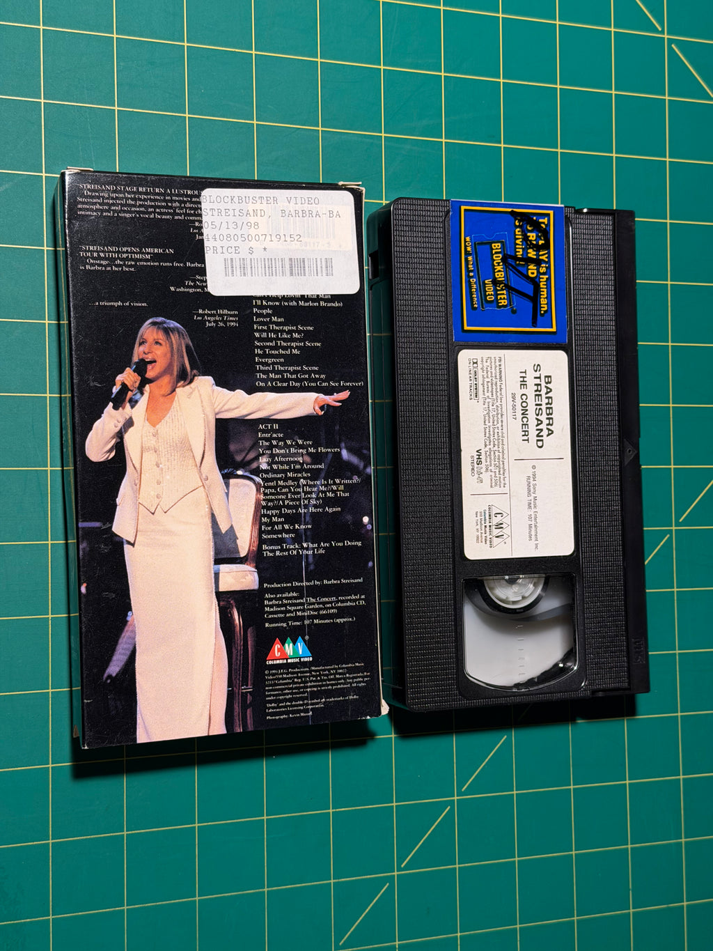 Barbara Streisand, The Concert - VHS Tape, Used Good