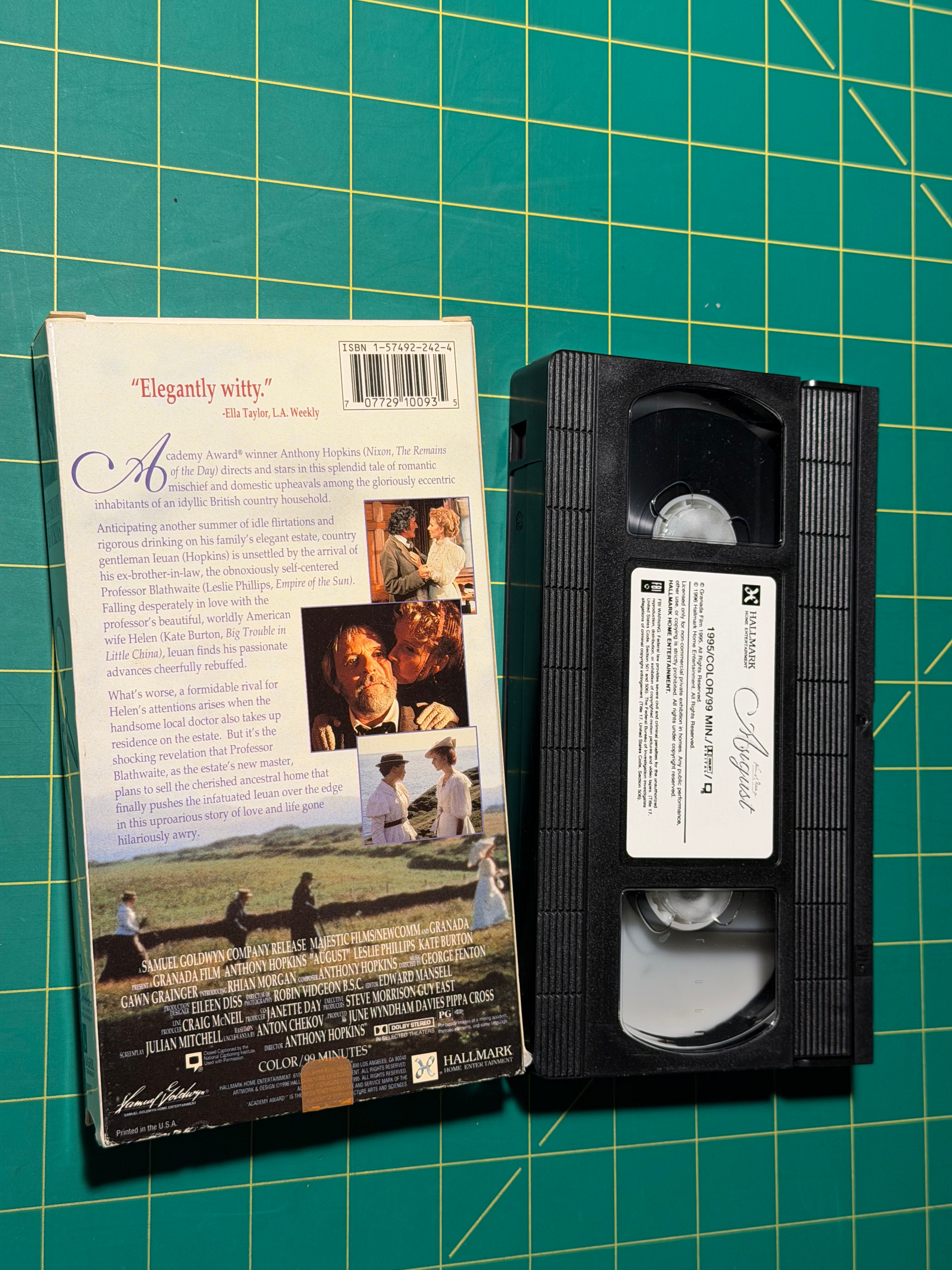 August - VHS Tape, Used Acceptable