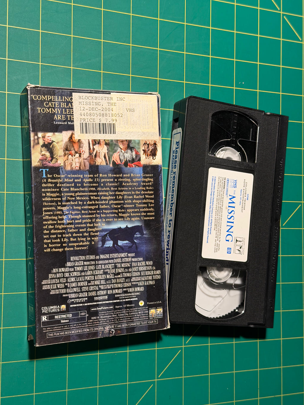 The Missing - VHS Tape, Used Acceptable