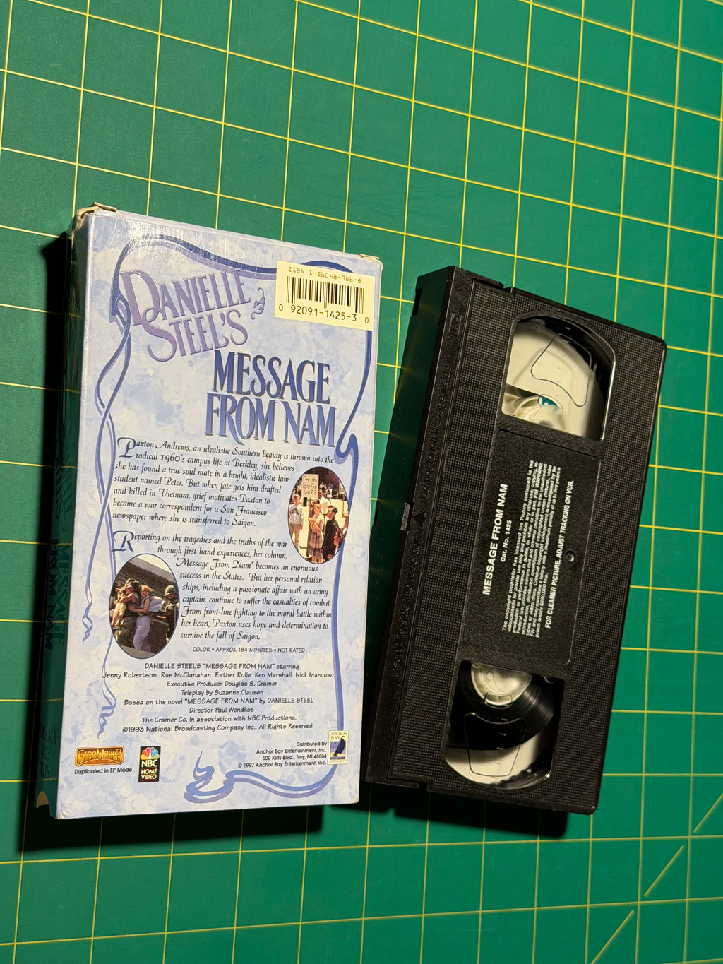 Danielle Steel's Message from Nam - VHS Tape, Used Good