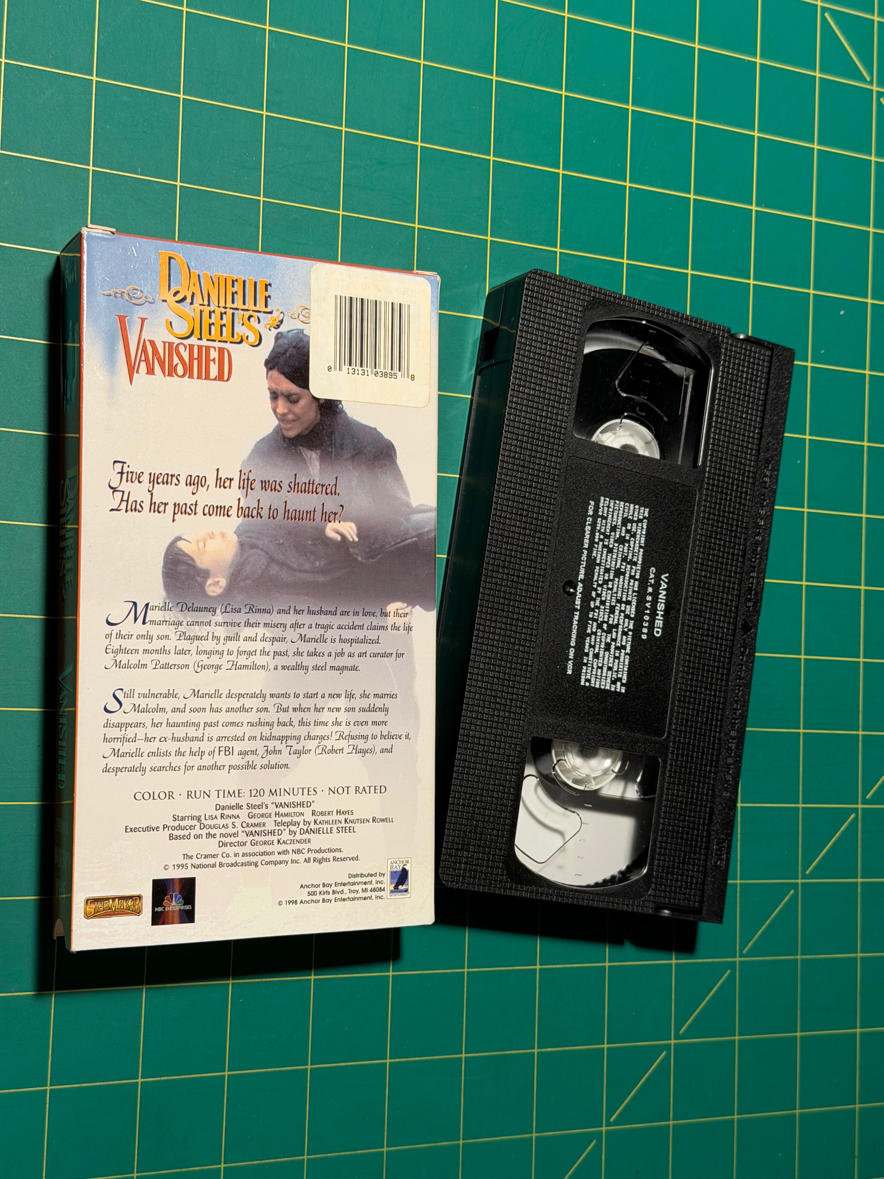 Danielle Steel's Vanished - VHS Tape, Used Good