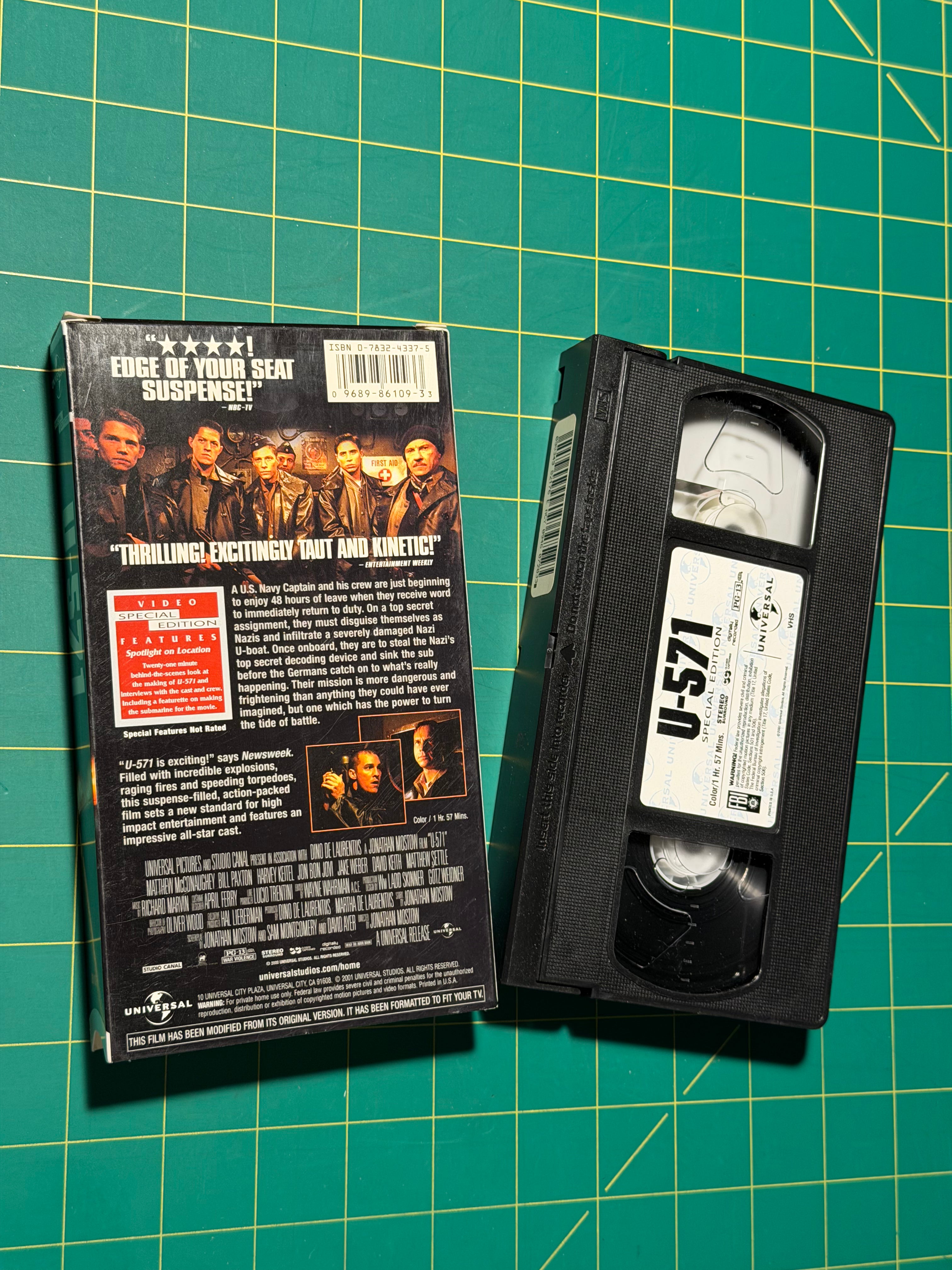 U-571 - VHS Tape, Used Good