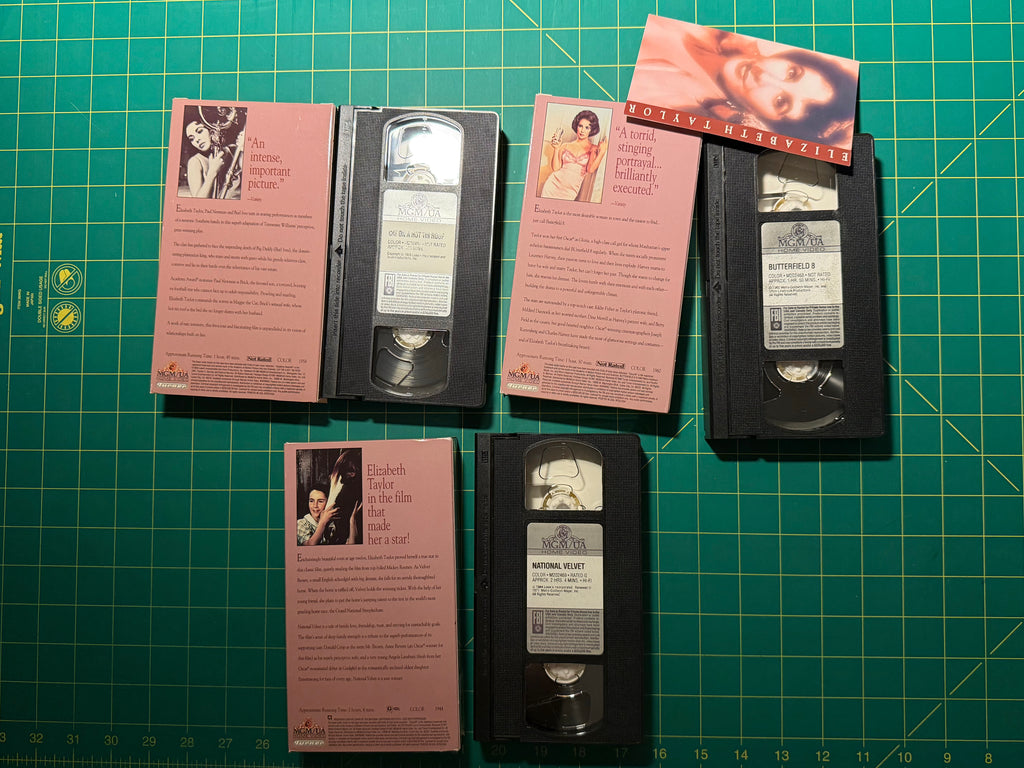 Elizabeth Taylor Movie Collection: 3 VHS Tape Box Set - VHS Tapes, Used Good