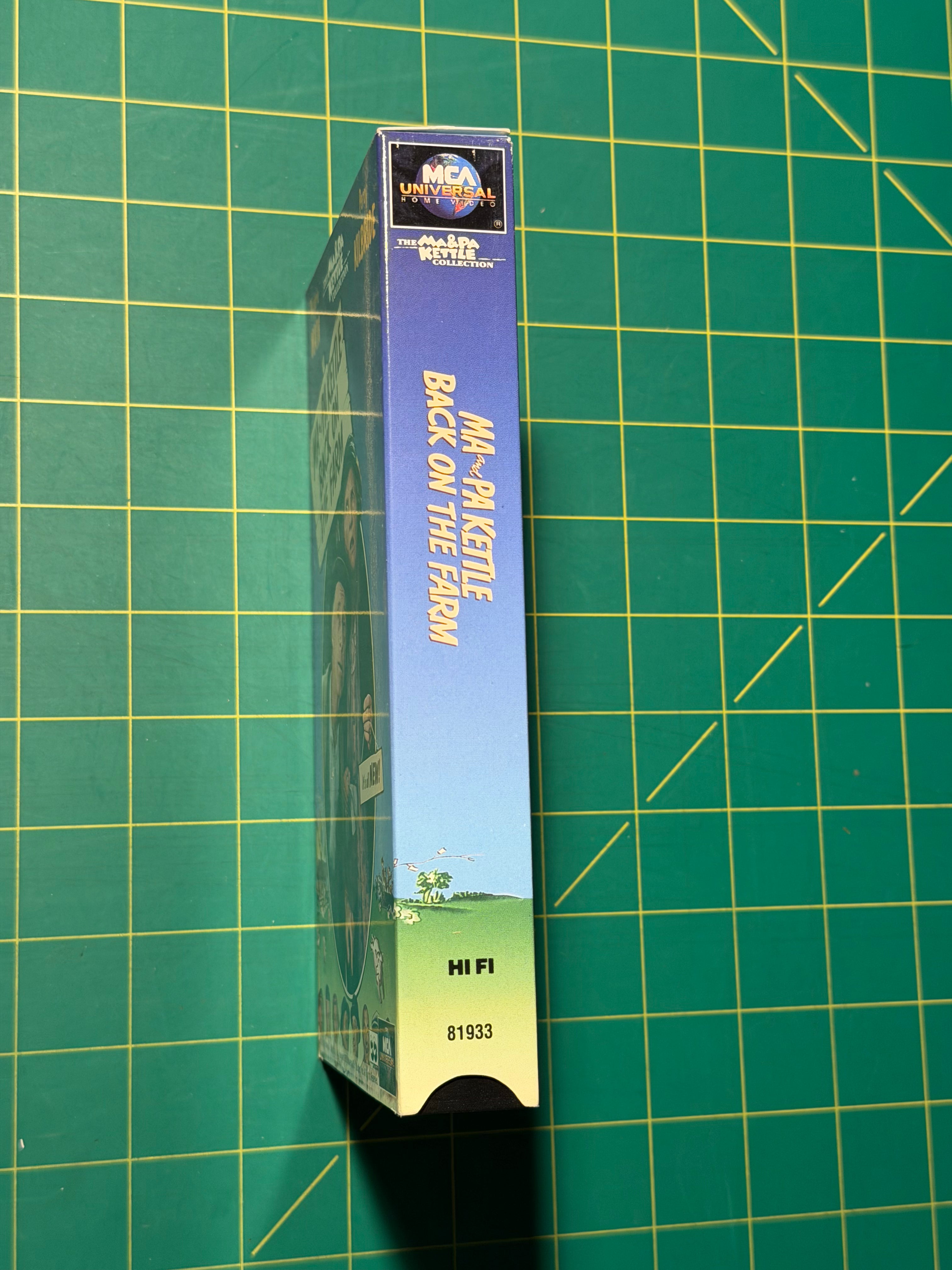 Ma and Pa Kettle Back on the Farm - VHS Tape, Used Good