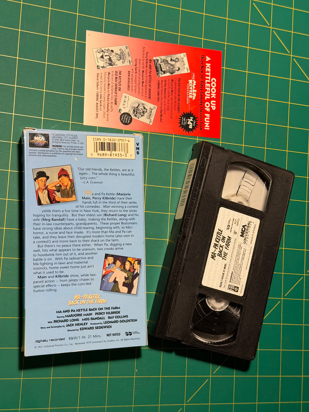 Ma and Pa Kettle Back on the Farm - VHS Tape, Used Good