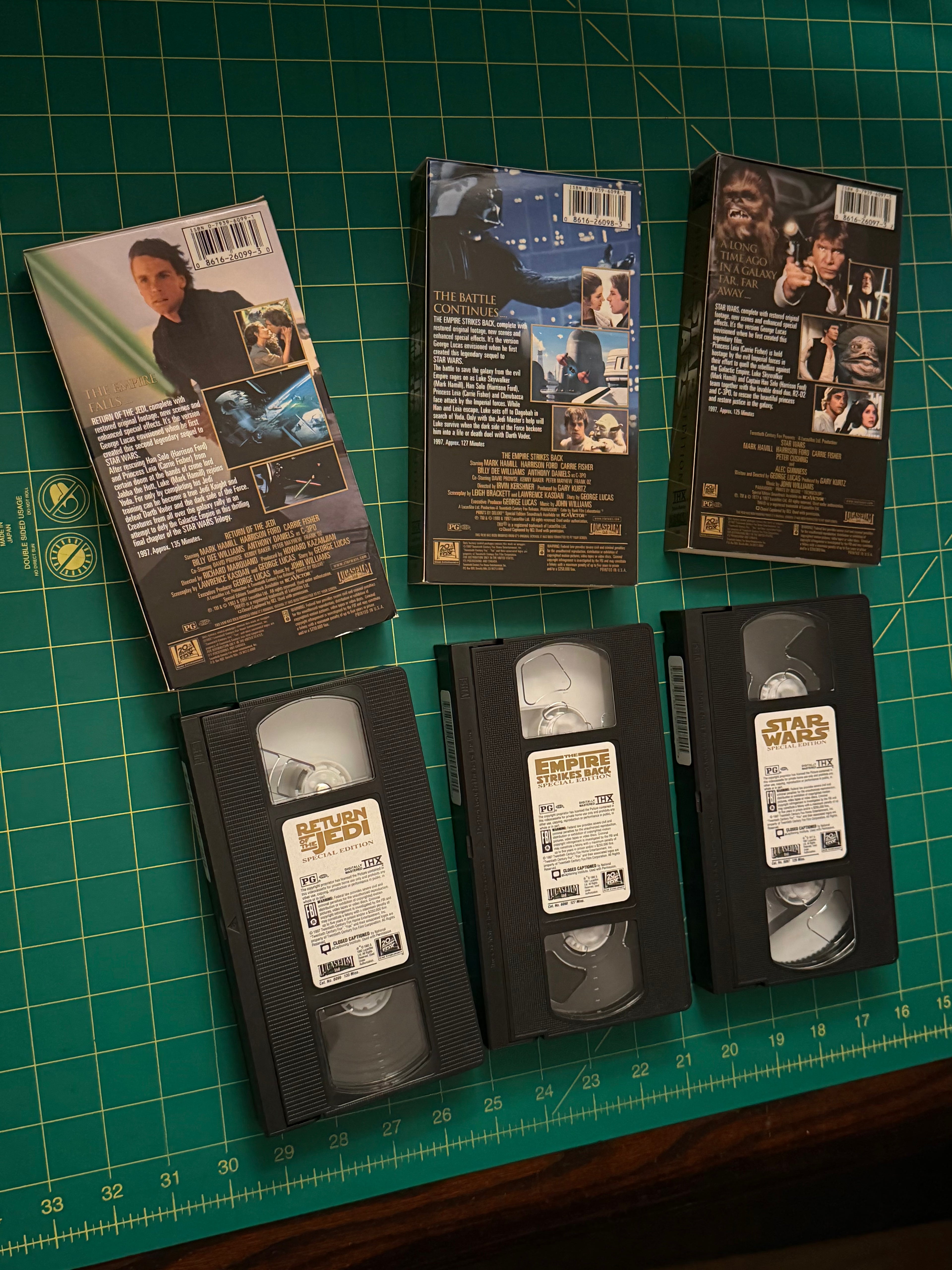 Star Wars Trilogy Special Edition 3 Tape Box Set - VHS Tapes, Used Good