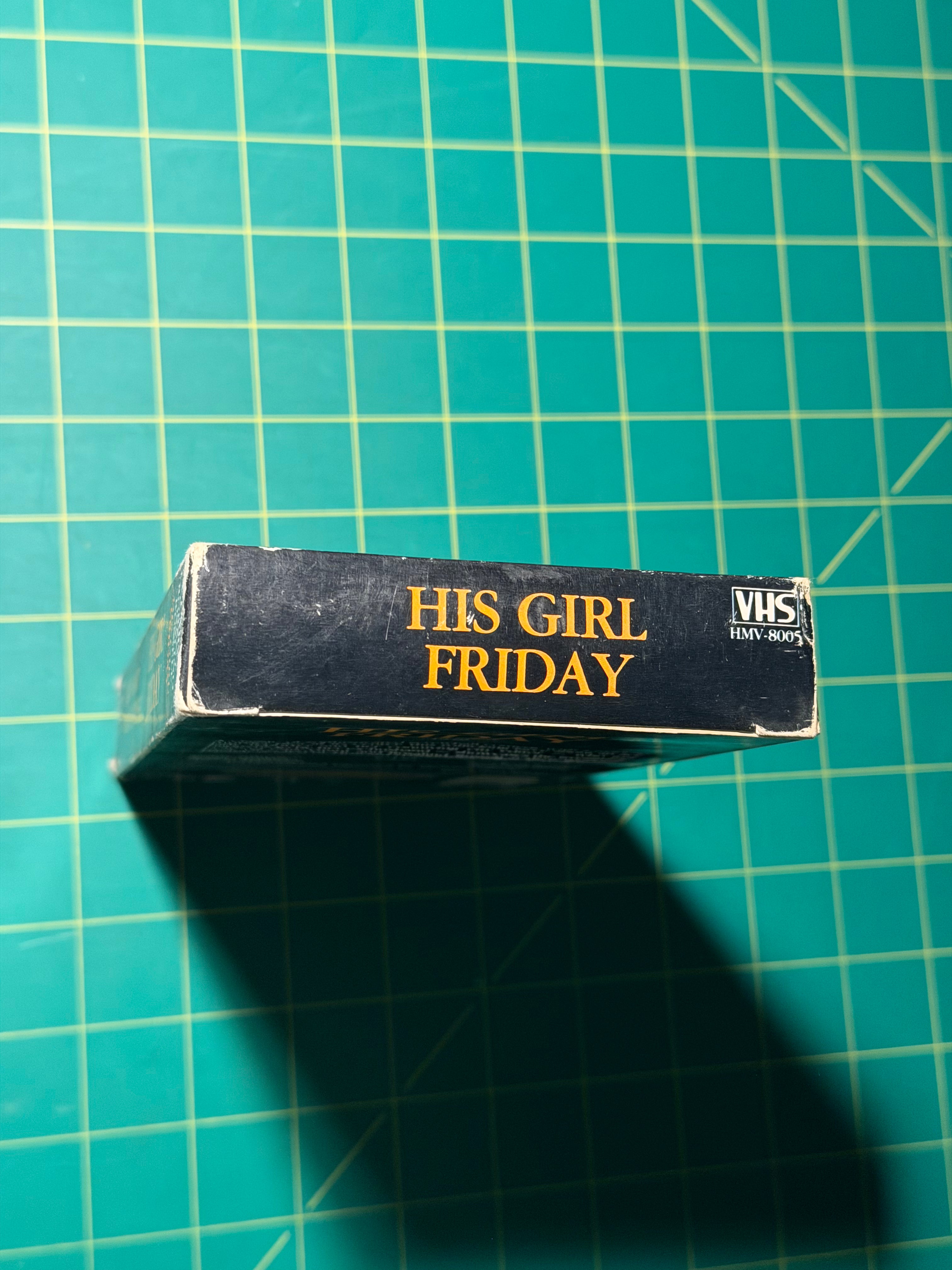 His Girl Friday - VHS Tape, Used Acceptable