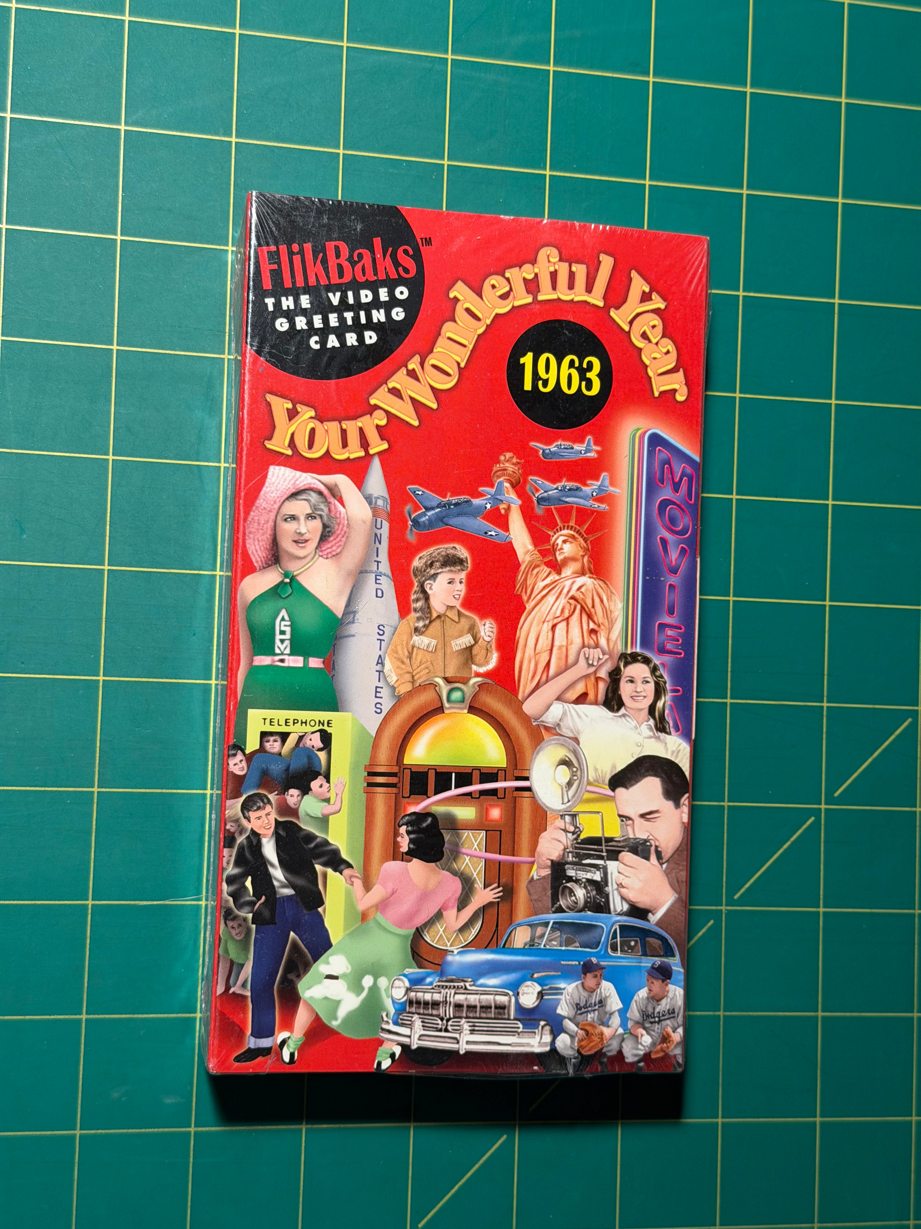 FlikBak's Your Wonderful Year 1963 - VHS Tape, Sealed