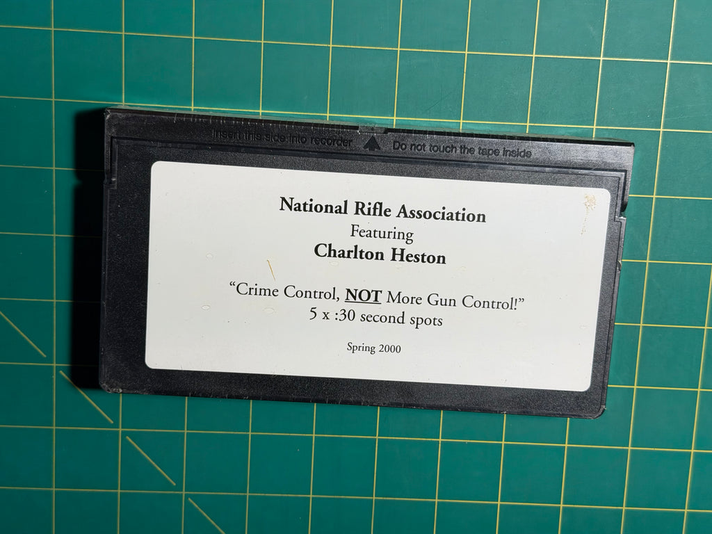 National Rifle Association "Crime Control, Not More Gun Control" - VHS Tape, Sealed