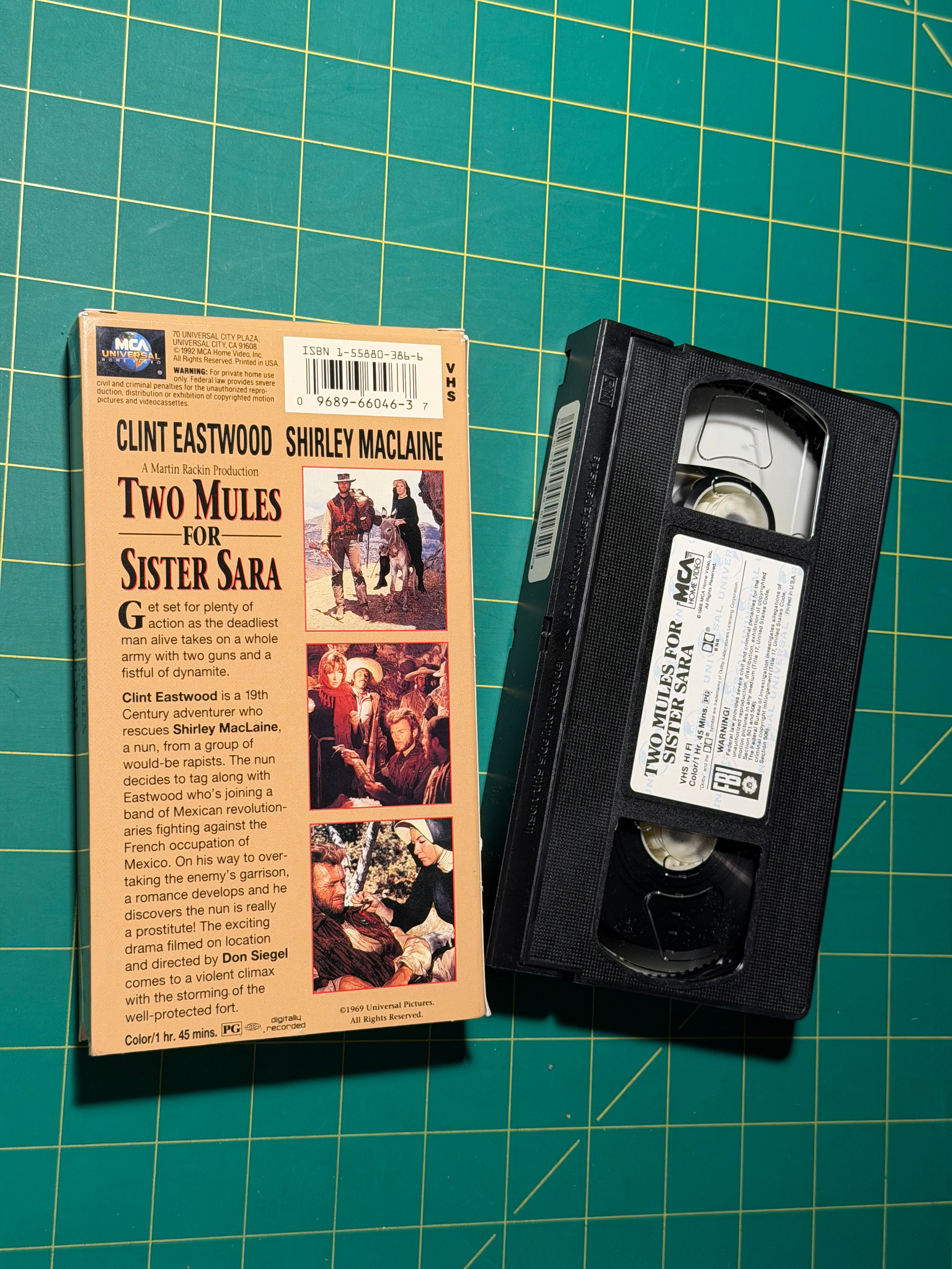 Two Mules for Sister Sara - VHS Tape, Used Good