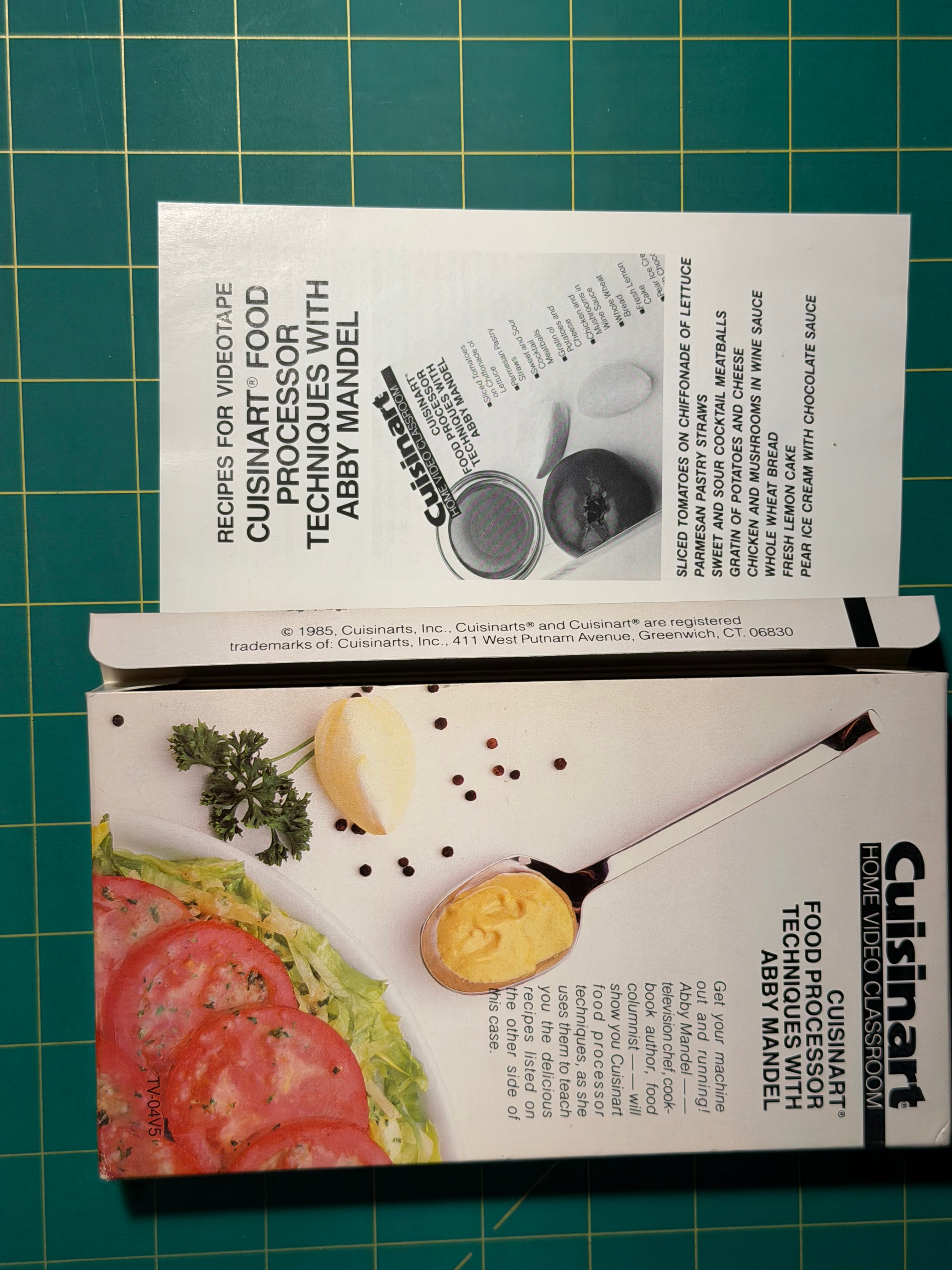 Cuisinart Food Processor Techniques with Abby Mandel - VHS Tape, Used Good