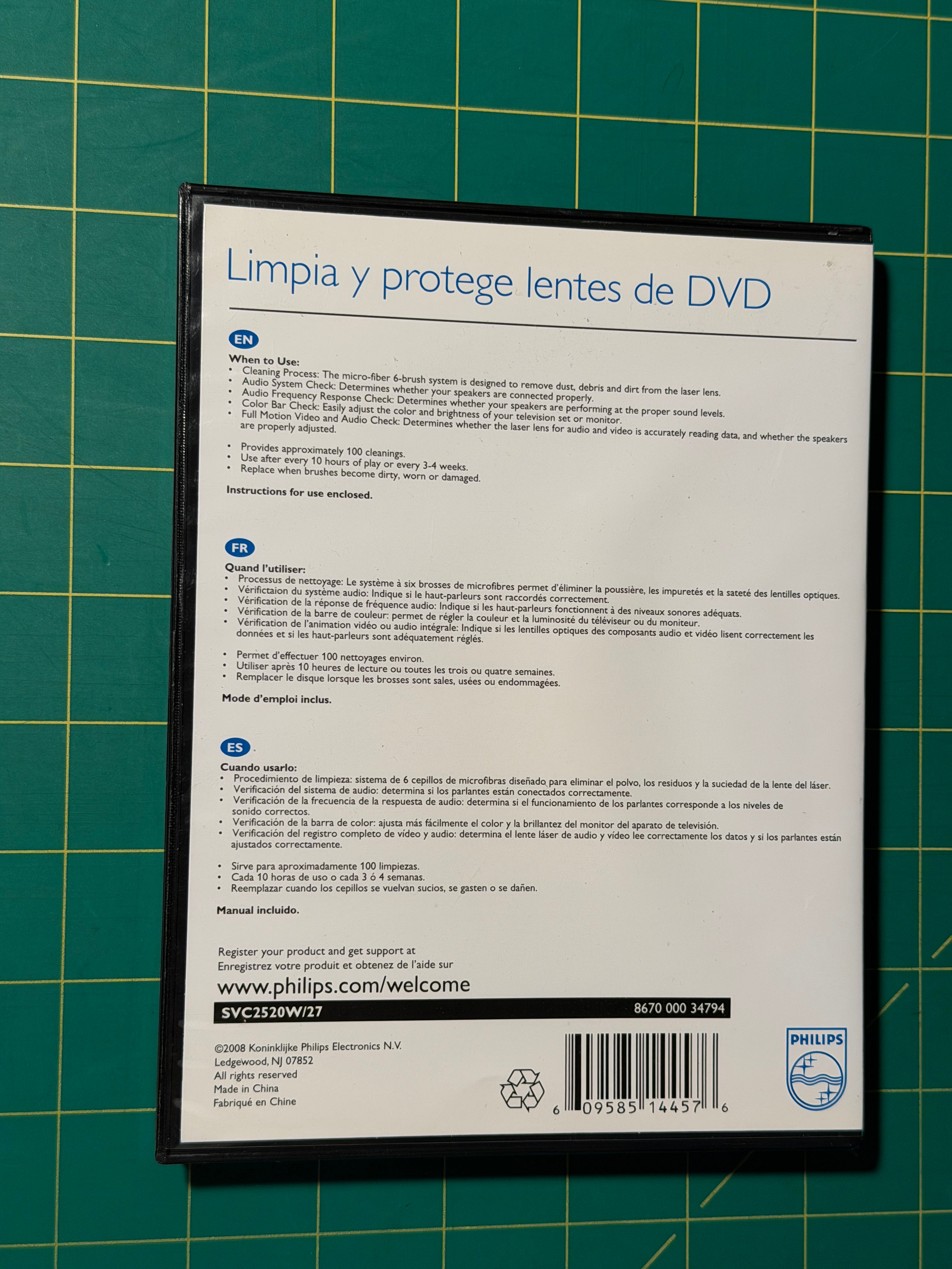Phillips DVD Lens Cleaner - DVD, Used Good