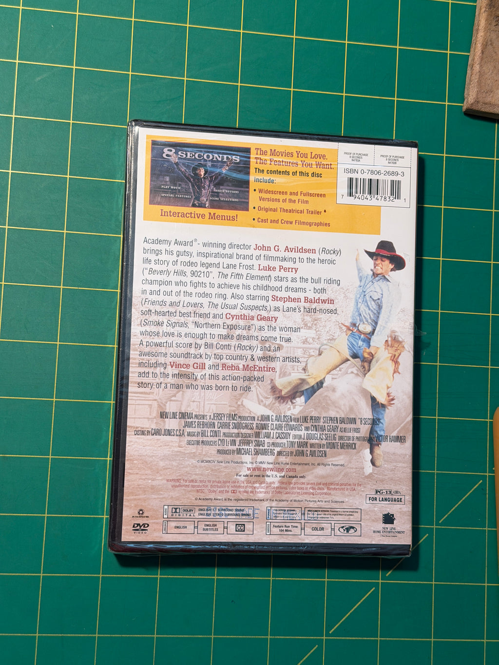 8 Seconds - DVD, New, Sealed