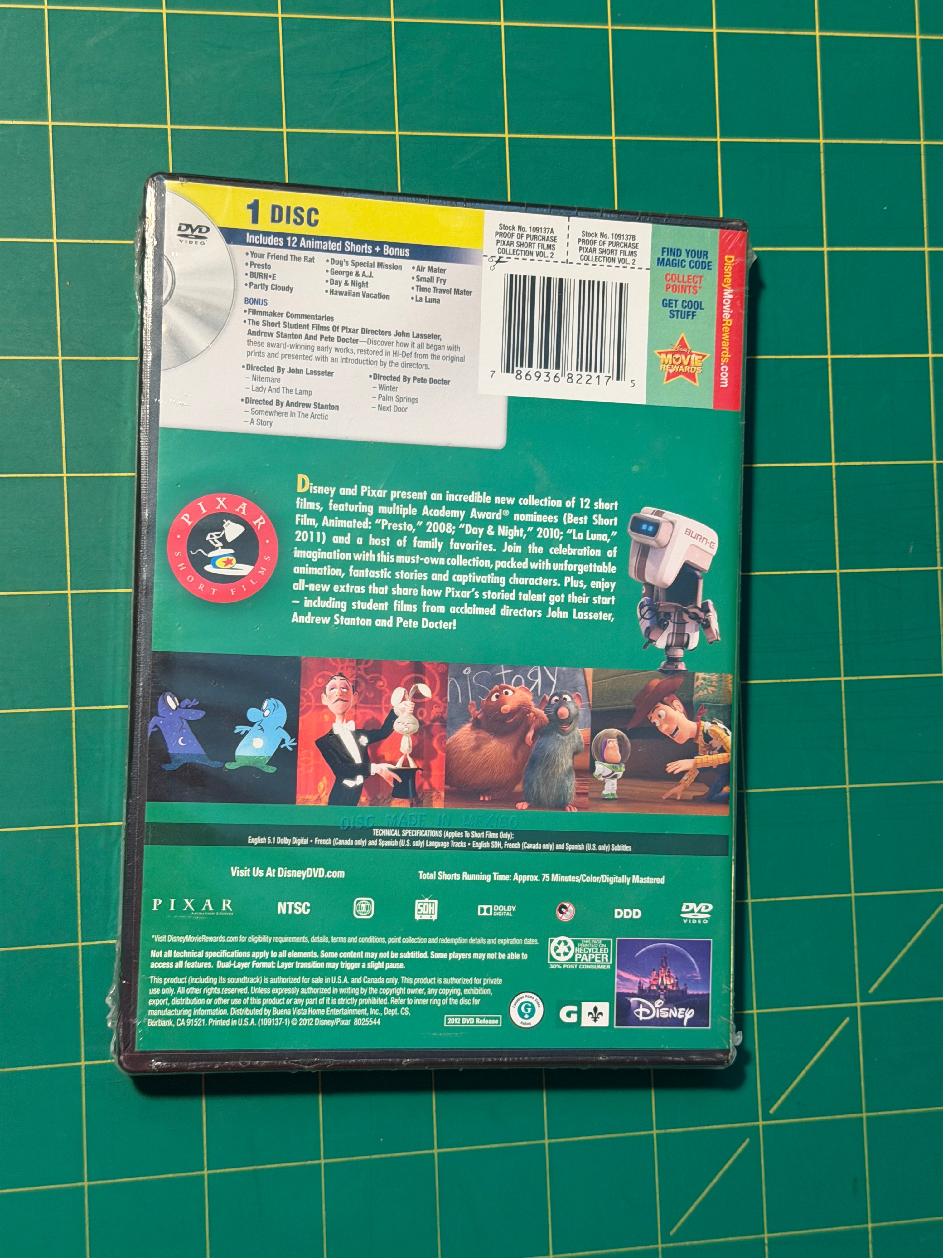 Pixar Short Films Collection Volume 2 - DVD, New, Sealed