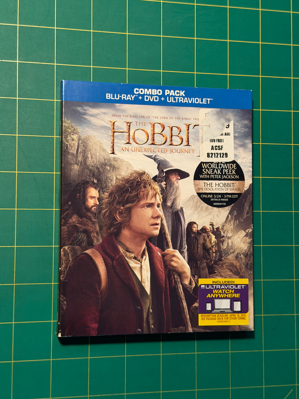 The Hobbit: An Unexpected Journey - DVD/Blu-ray/Digital UV, Used Good