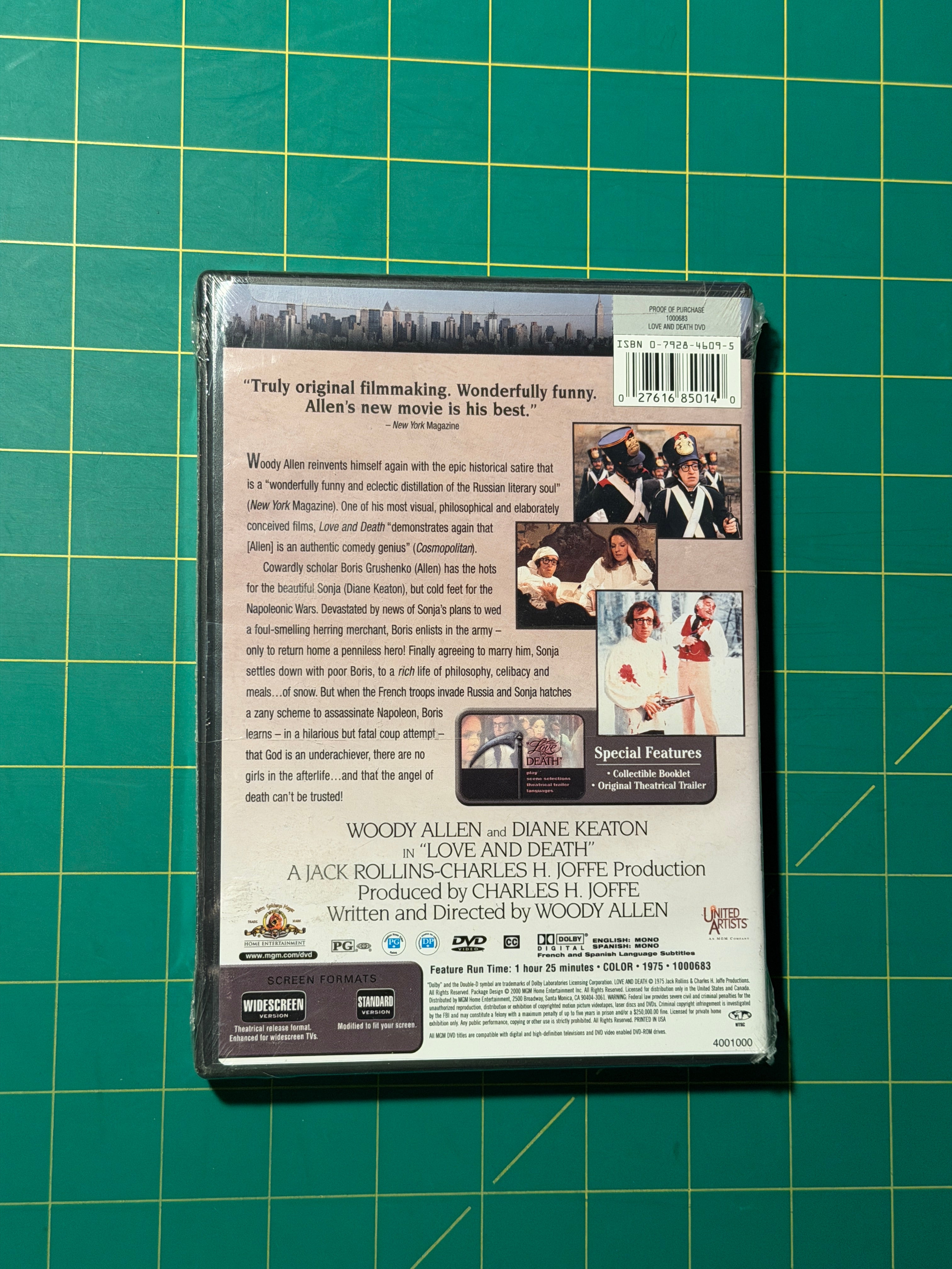 Love and Death - DVD, New, Sealed