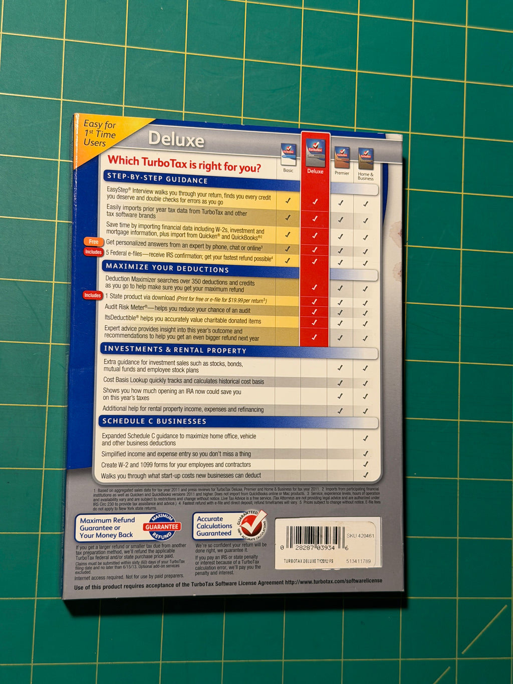 TurboTax Deluxe - Accounting Software, Used Good