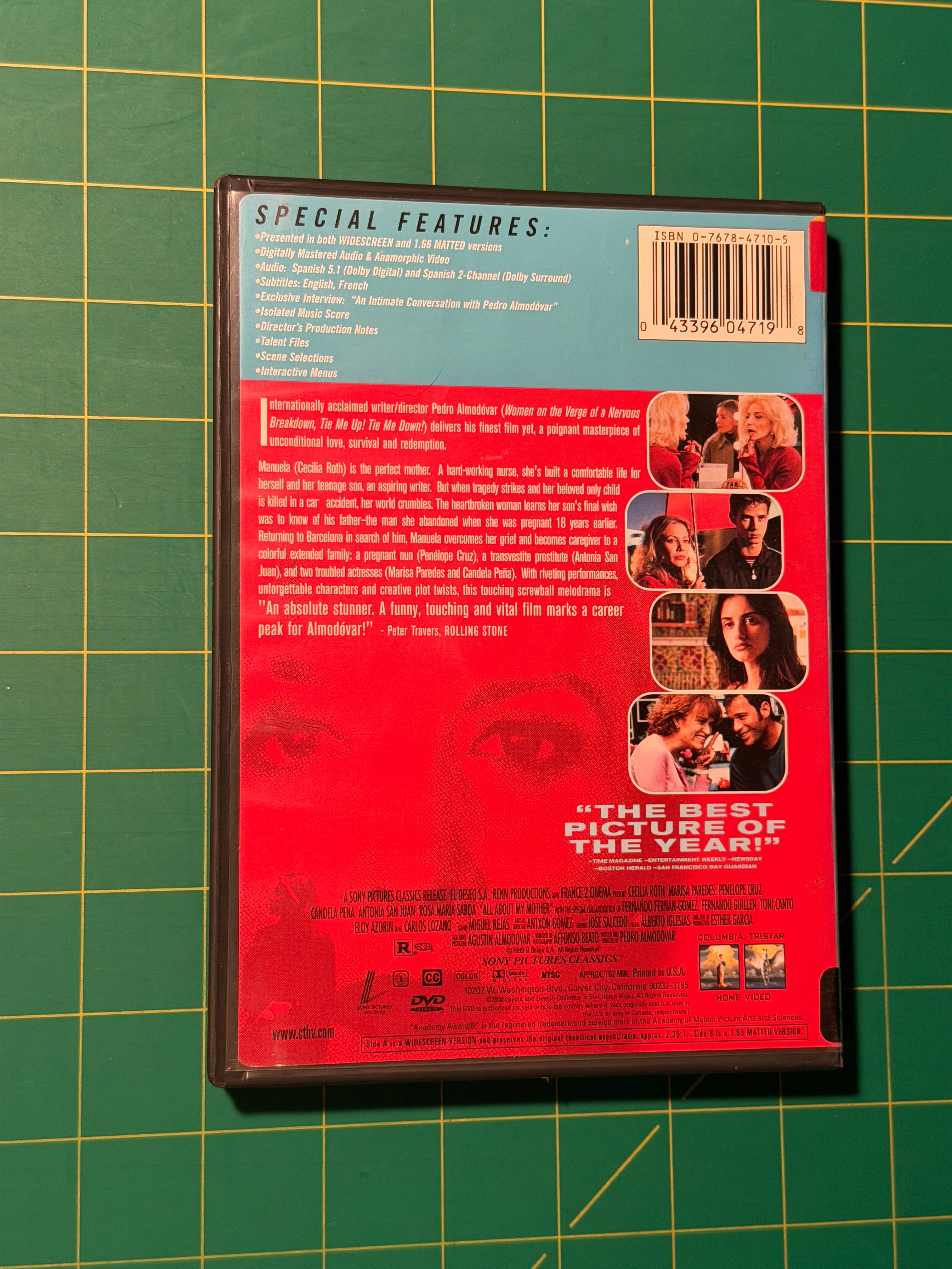 All About My Mother - DVD, Used Good