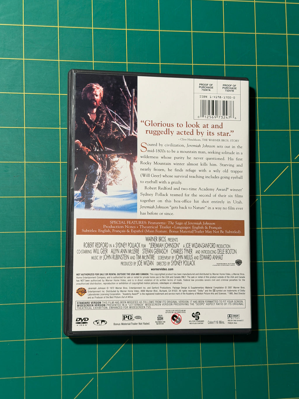 Jeremiah Johnson - DVD, Used Good