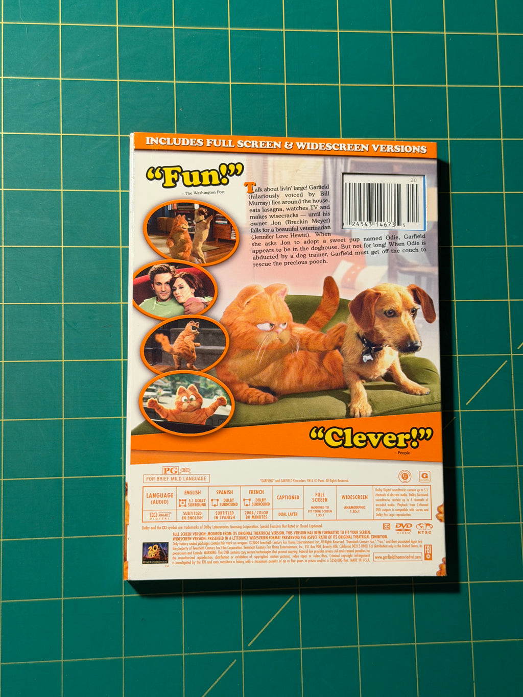 Garfield: The Movie - DVD, New, Sealed