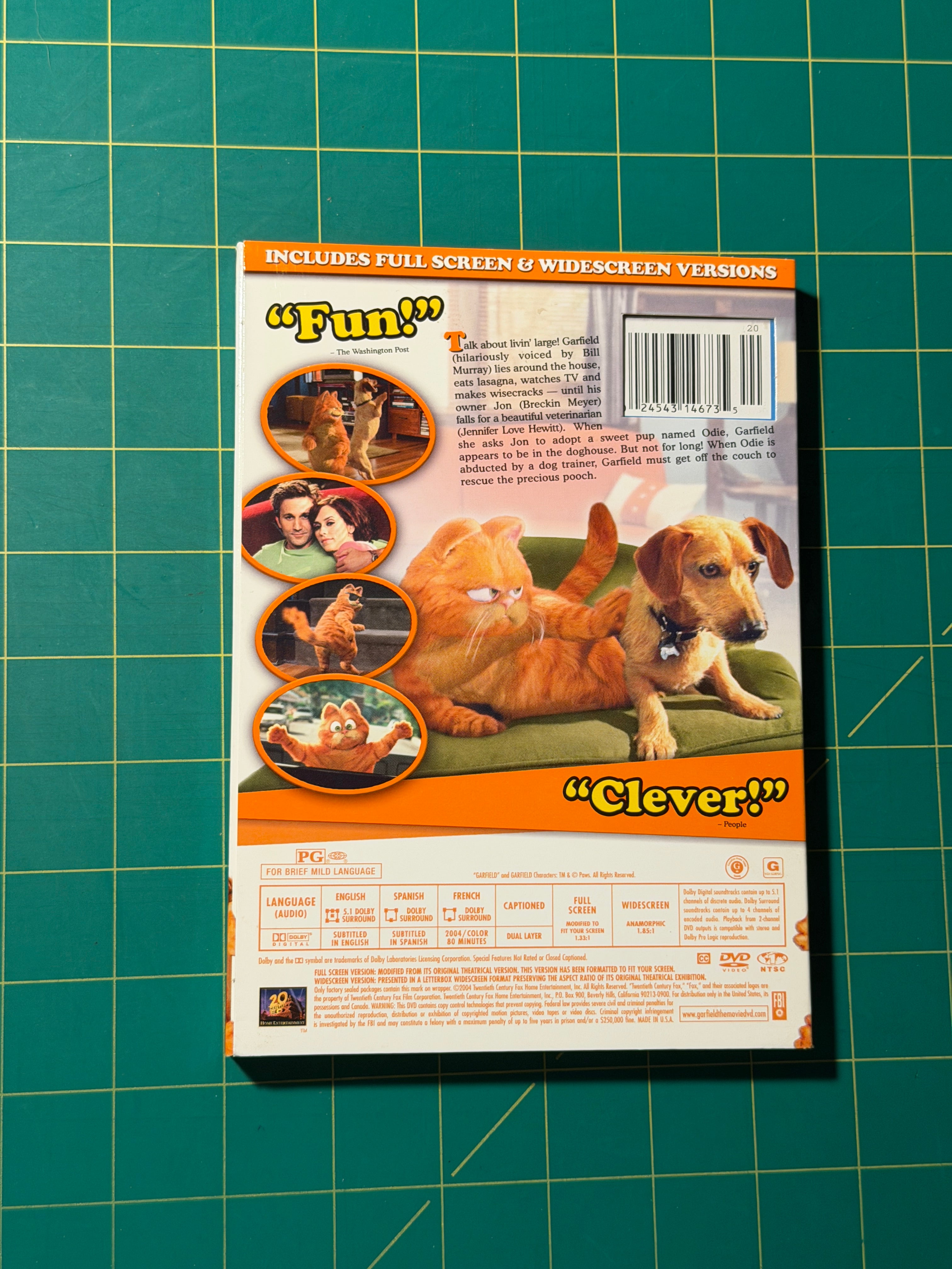 Garfield: The Movie - DVD, New, Sealed