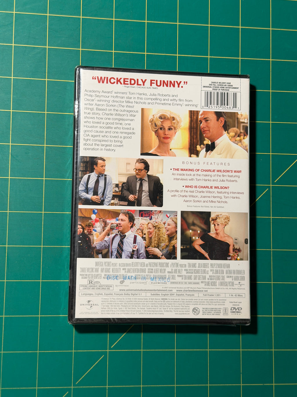Charlie Wilson's War - DVD, New, Sealed