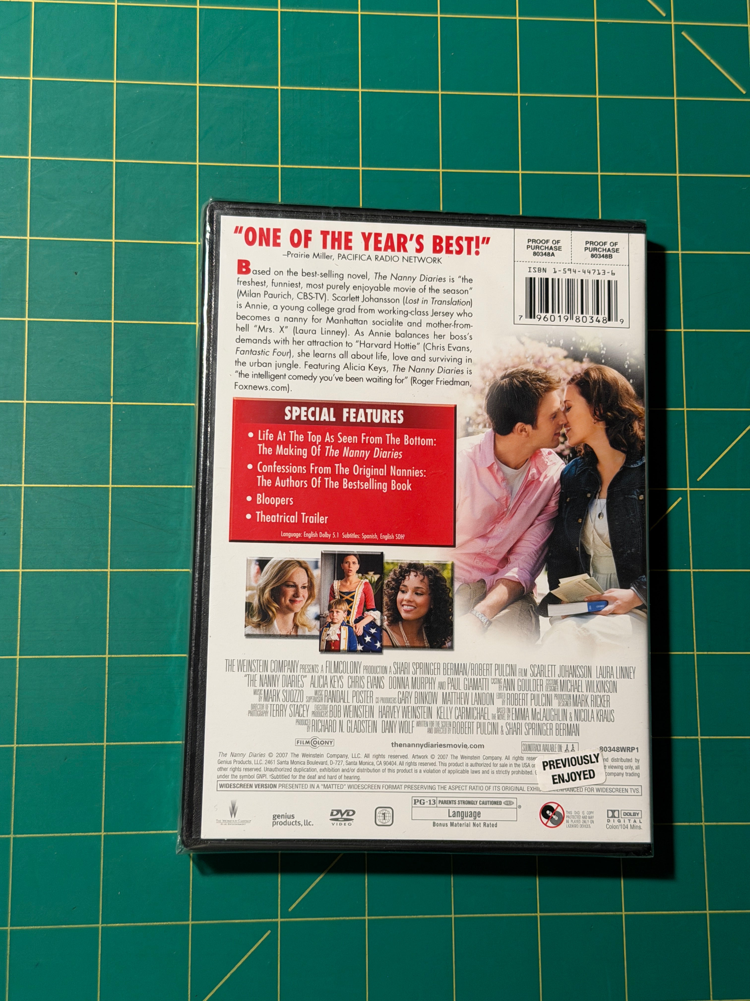 The Nanny Diaries - DVD, New, Sealed